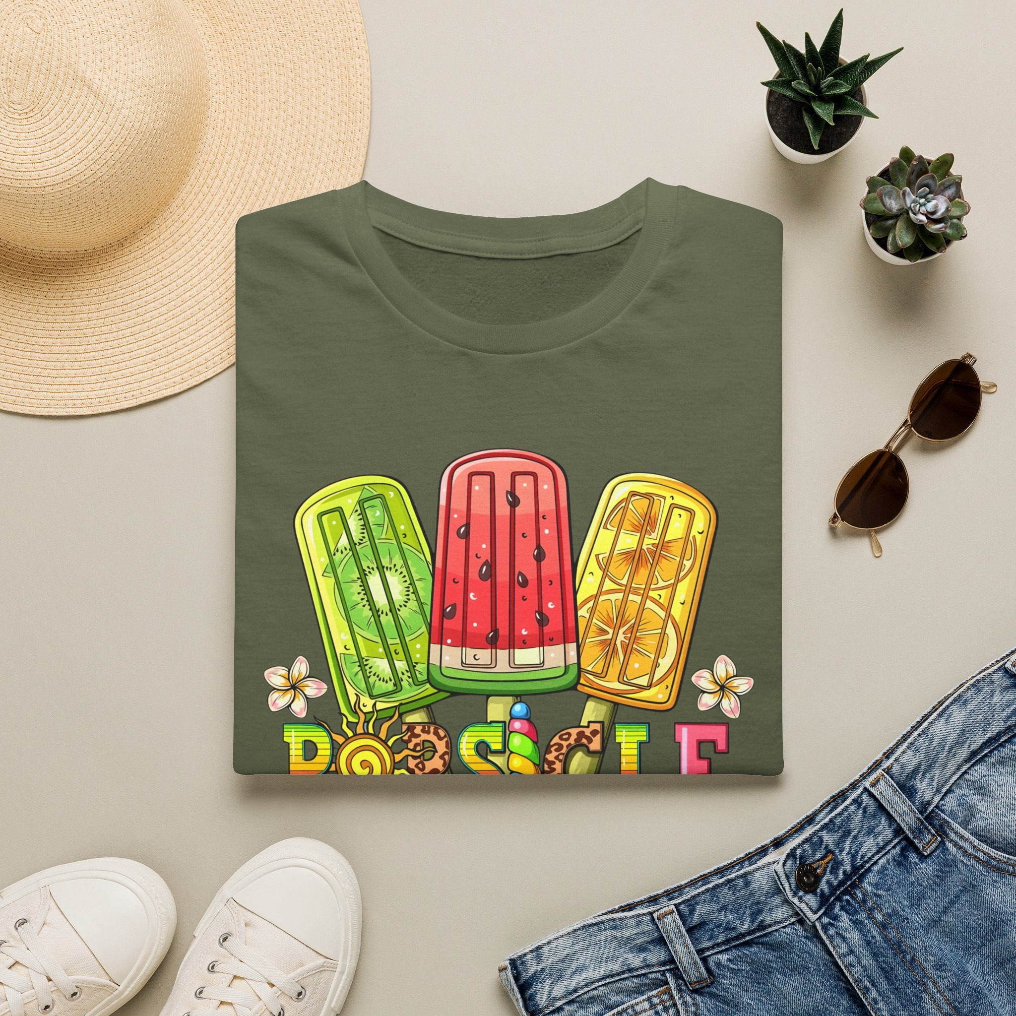 Popsicle Season T‑Shirt — Colorful Summer Popsicle Graphic Tee