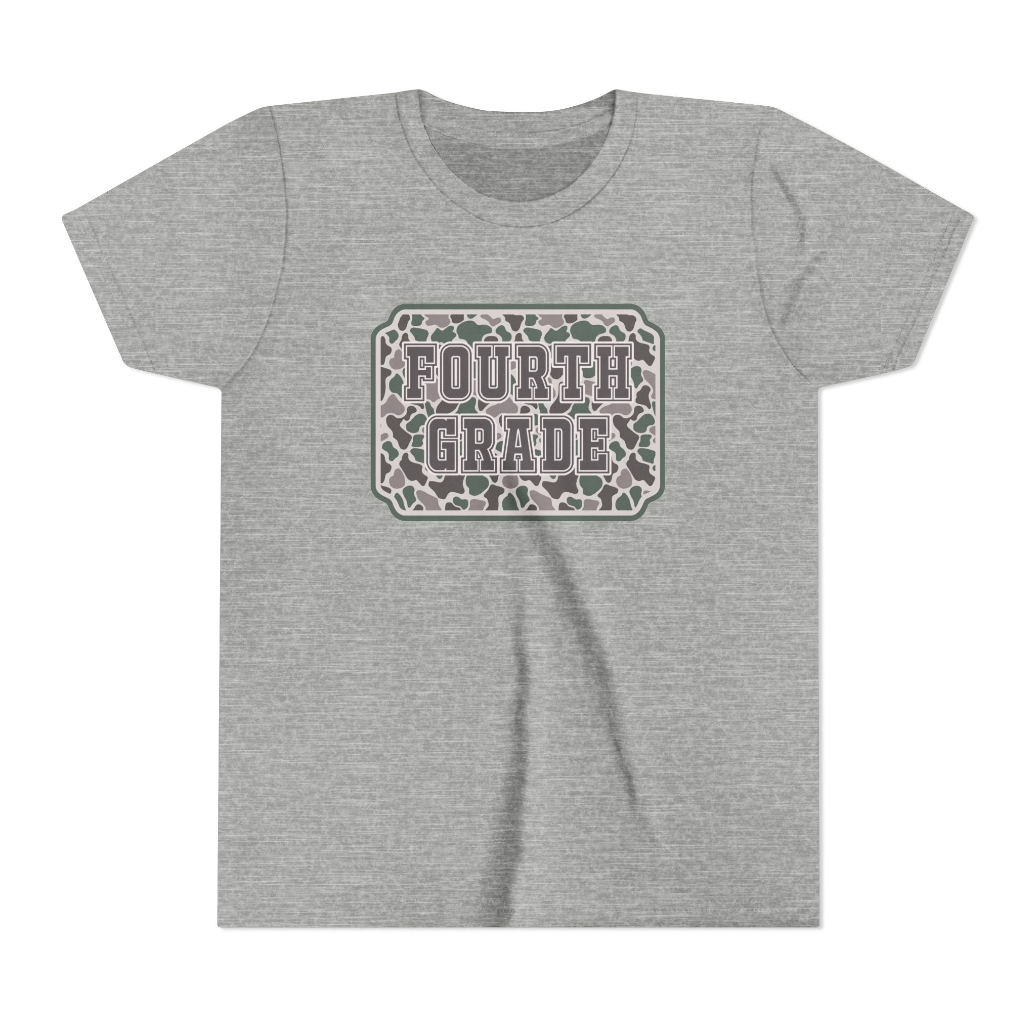 Fourth Grade Camouflage Youth Tee