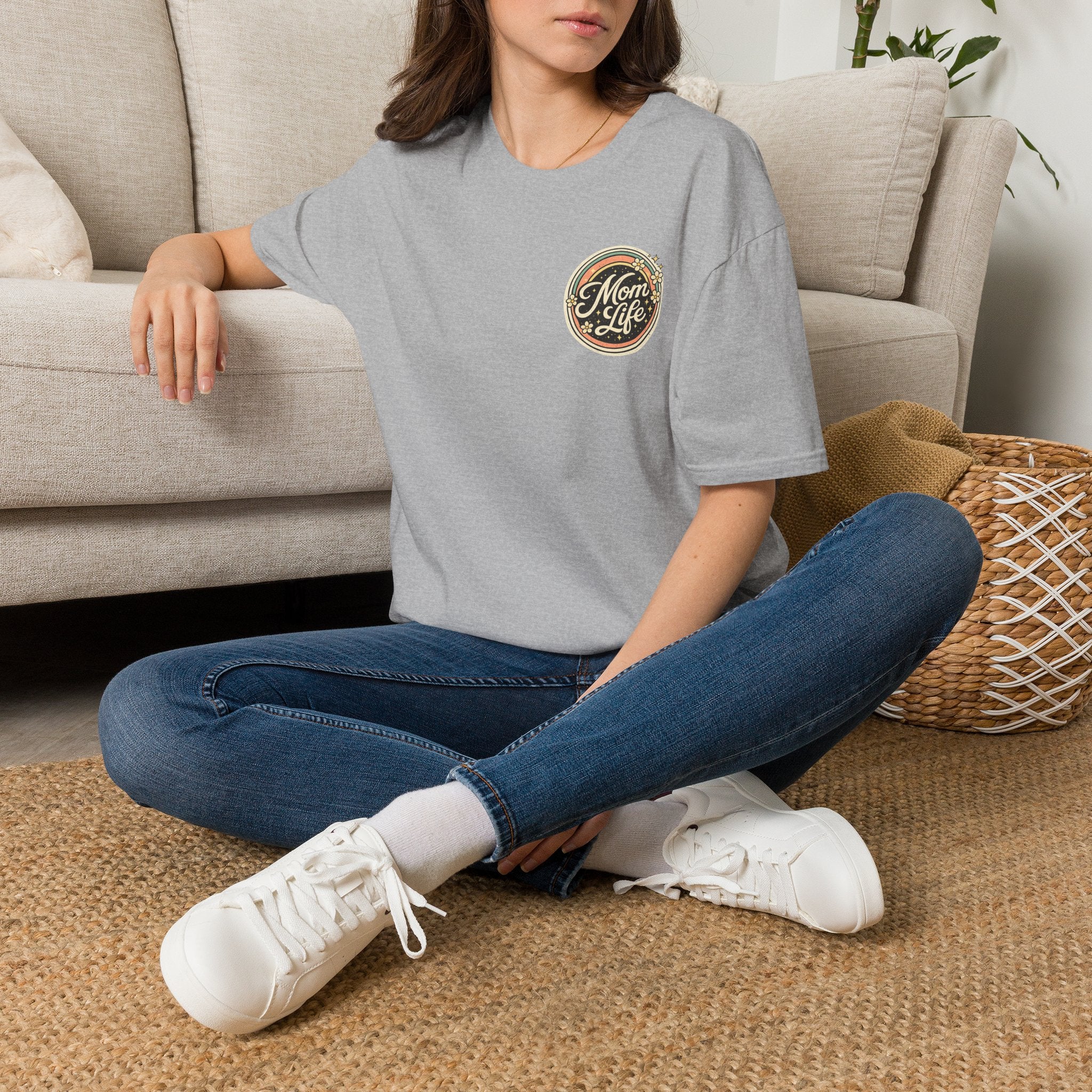 Mom Life T-Shirt — Retro Floral Mom Tee