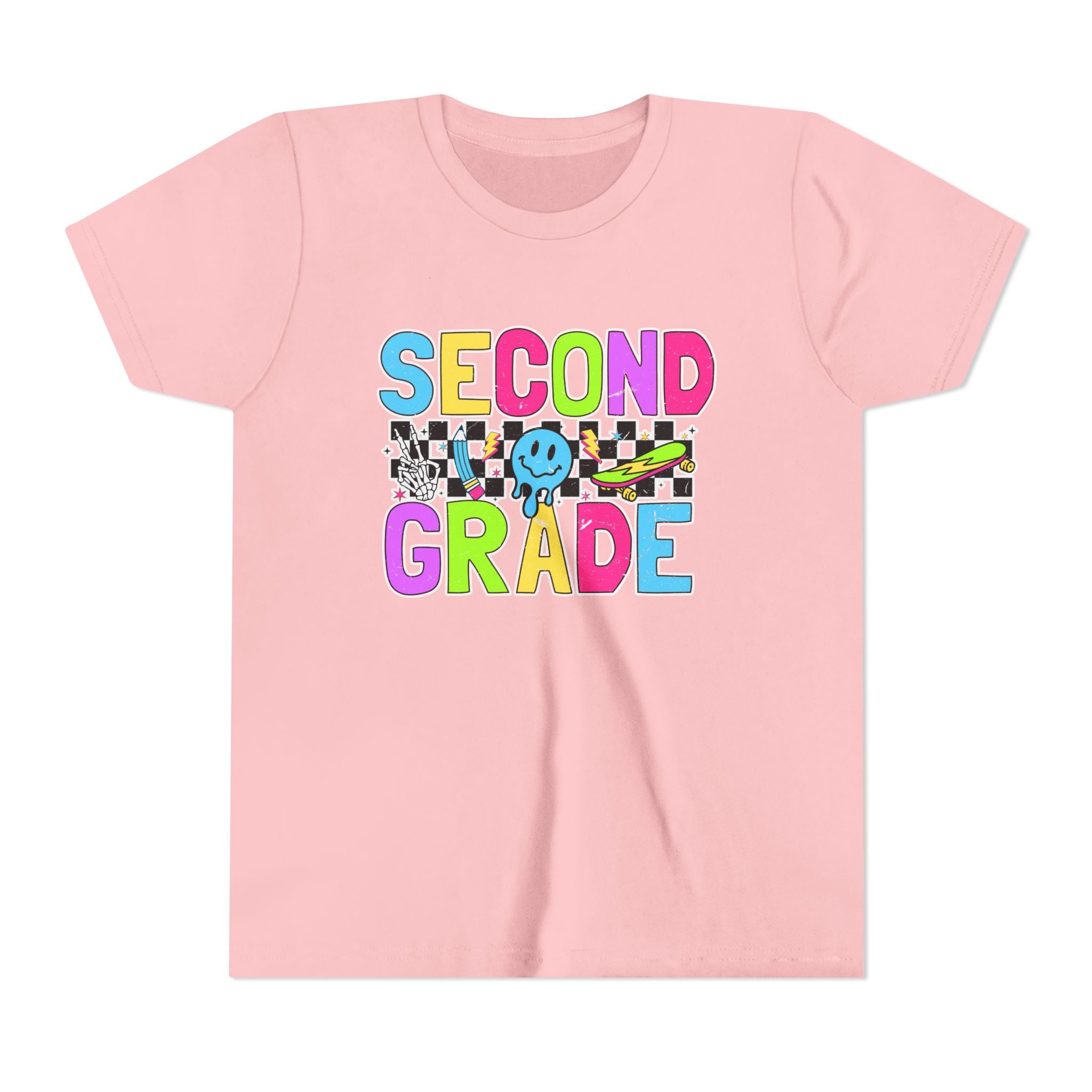 Second Grade Youth Tee — Colorful Back-to-School Shirt for Kids