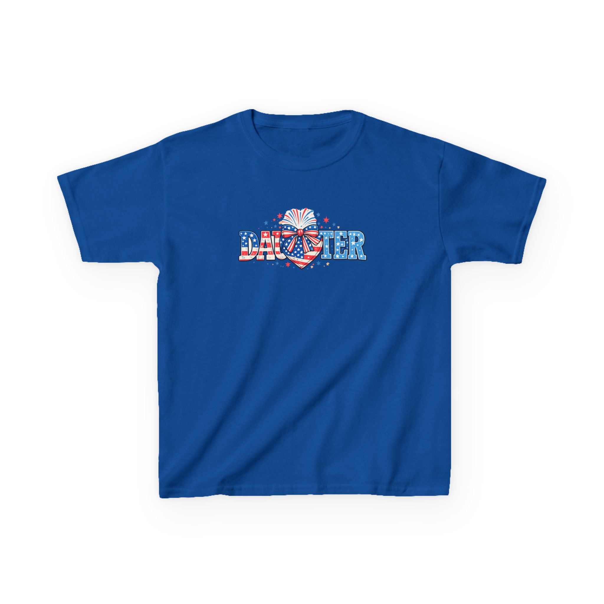 Kids "Daughter" Patriotic Fireworks T-Shirt — 4th of July Girls Tee