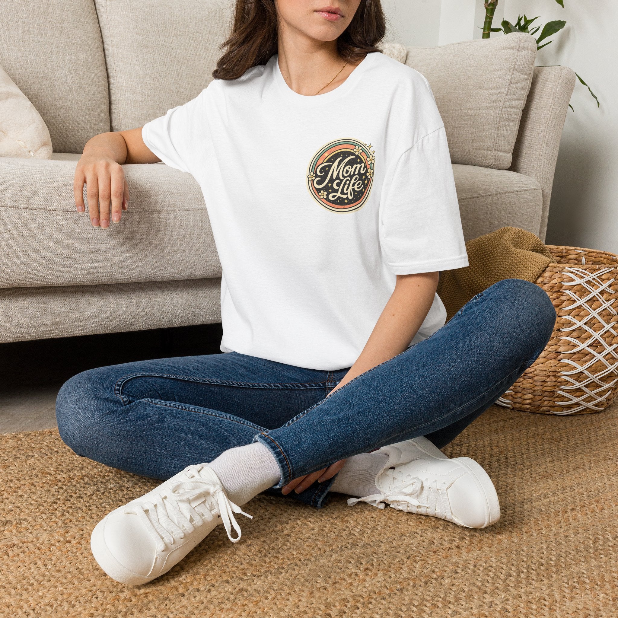 Mom Life T-Shirt — Retro Floral Mom Tee