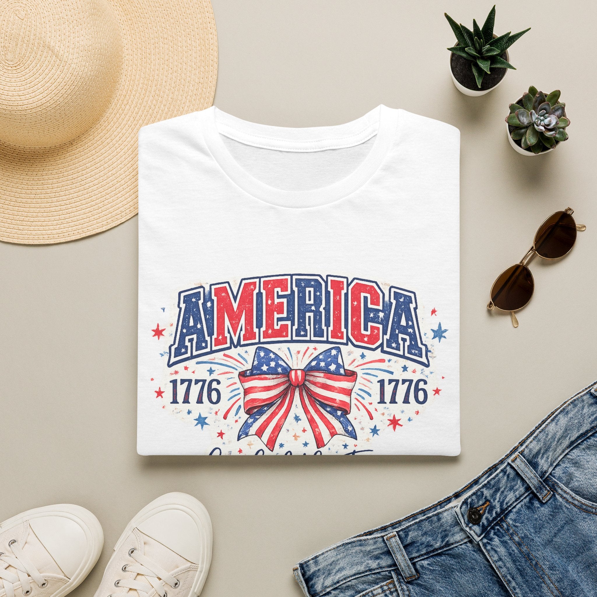 America 1776 Patriotic T-Shirt — Land of the Free