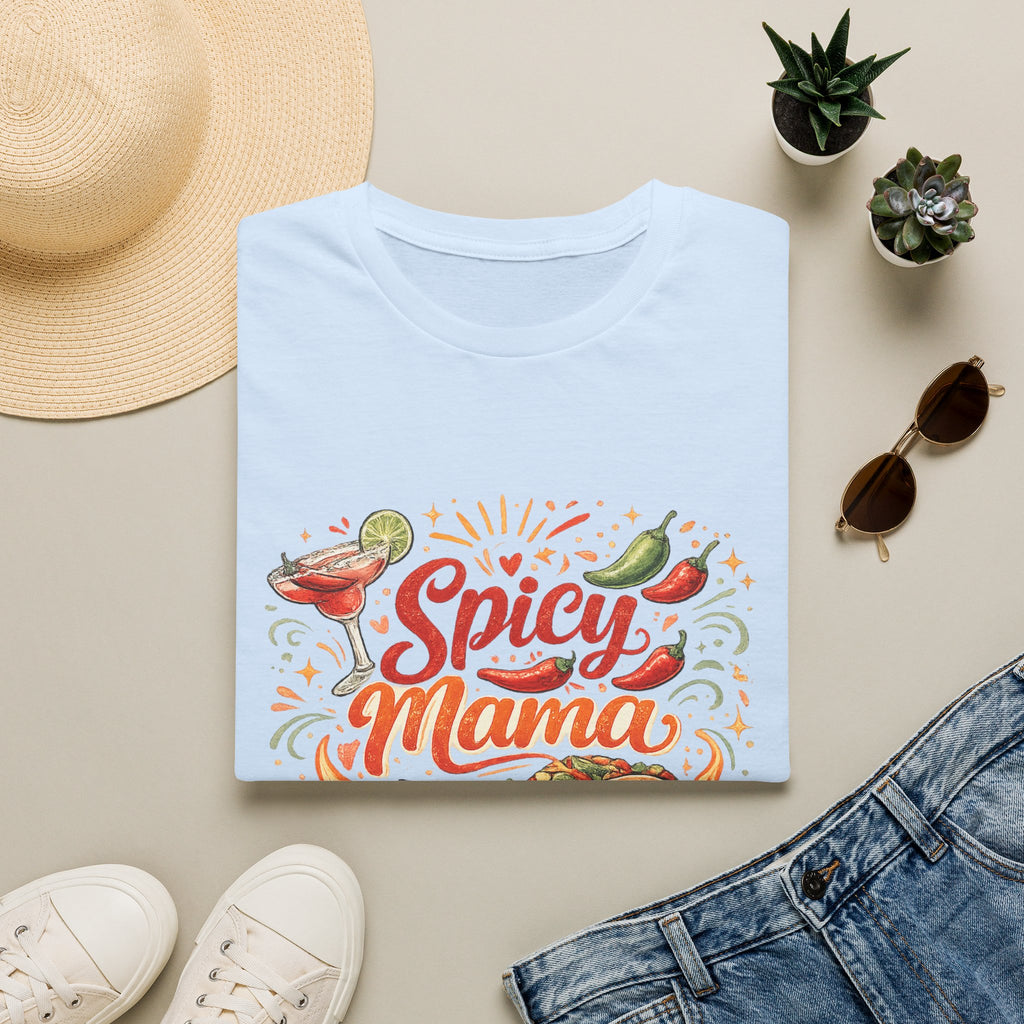 Spicy Mama T‑Shirt — Hot Mess Express Chili & Margarita Graphic Tee