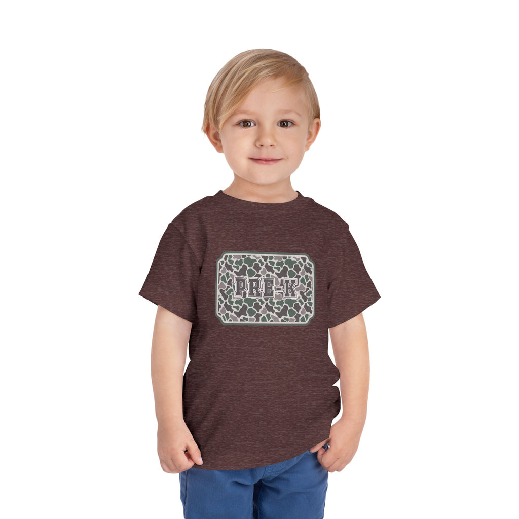 Toddler Tee — Camouflage Name Plate "PRE-k"