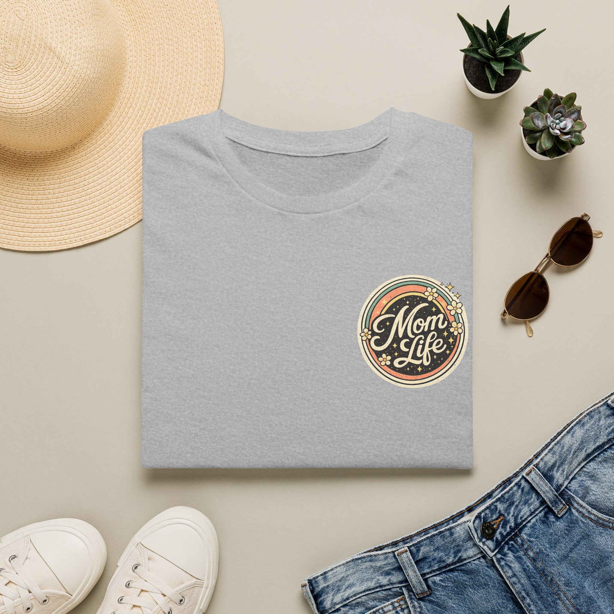 Mom Life T-Shirt — Retro Floral Mom Tee