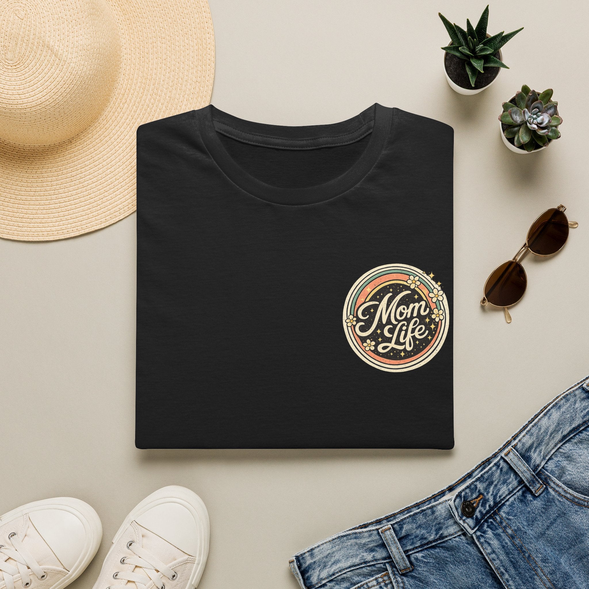 Mom Life T-Shirt — Retro Floral Mom Tee