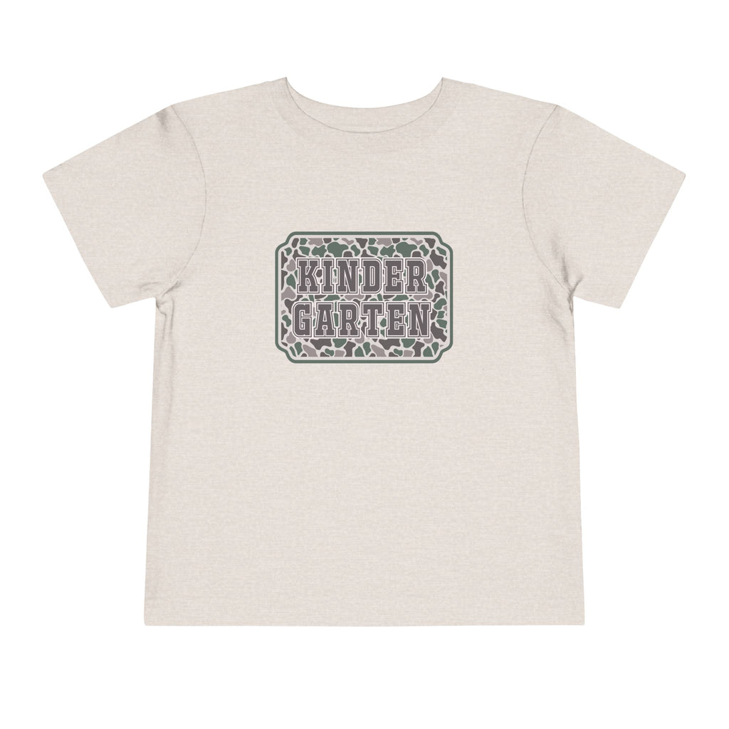 Kindergarten Toddler Tee — Floral Leopard Back to School Shirt