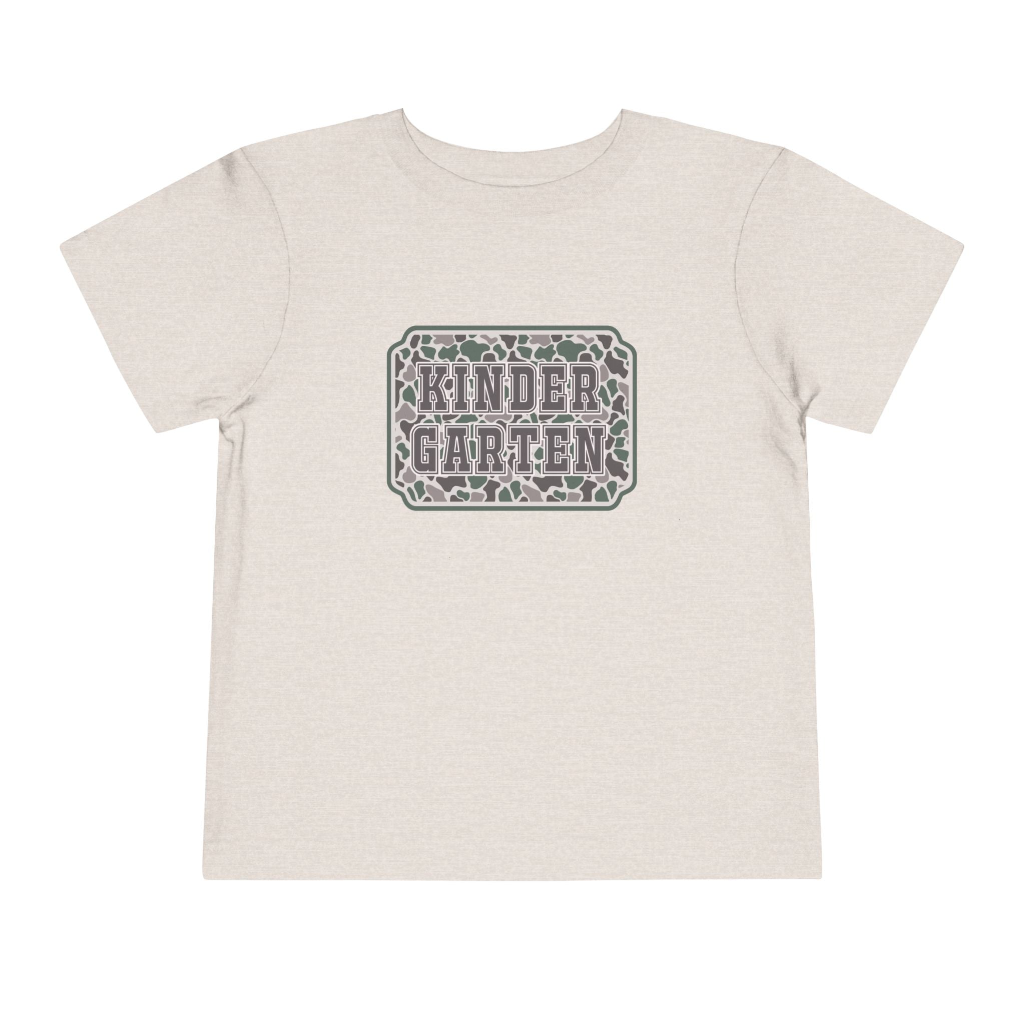 Kindergarten Toddler Tee — Floral Leopard Back to School Shirt