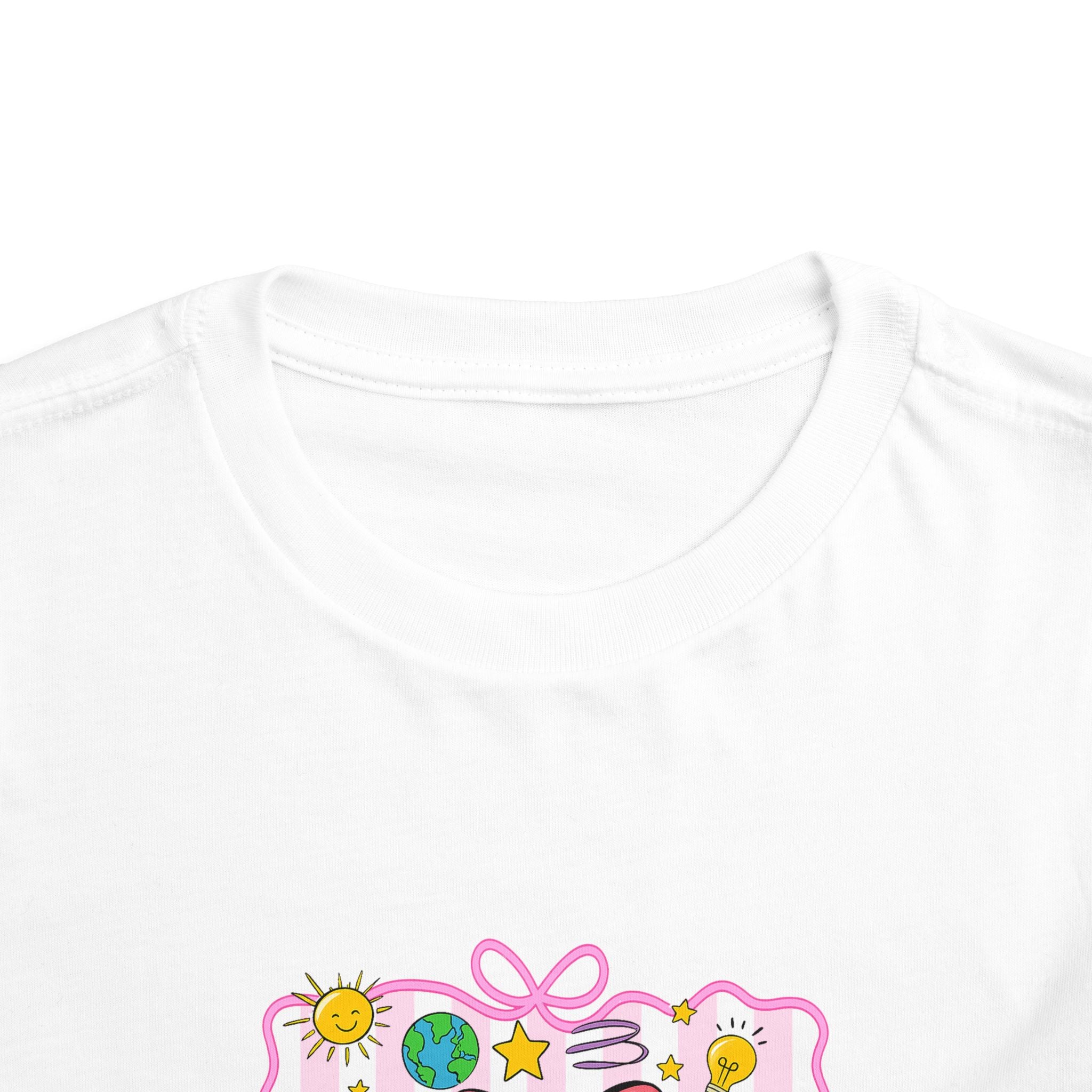 School Bus Kids Tee — Cute Back-to-School Toddler Shirt with Pencil & Apple Design