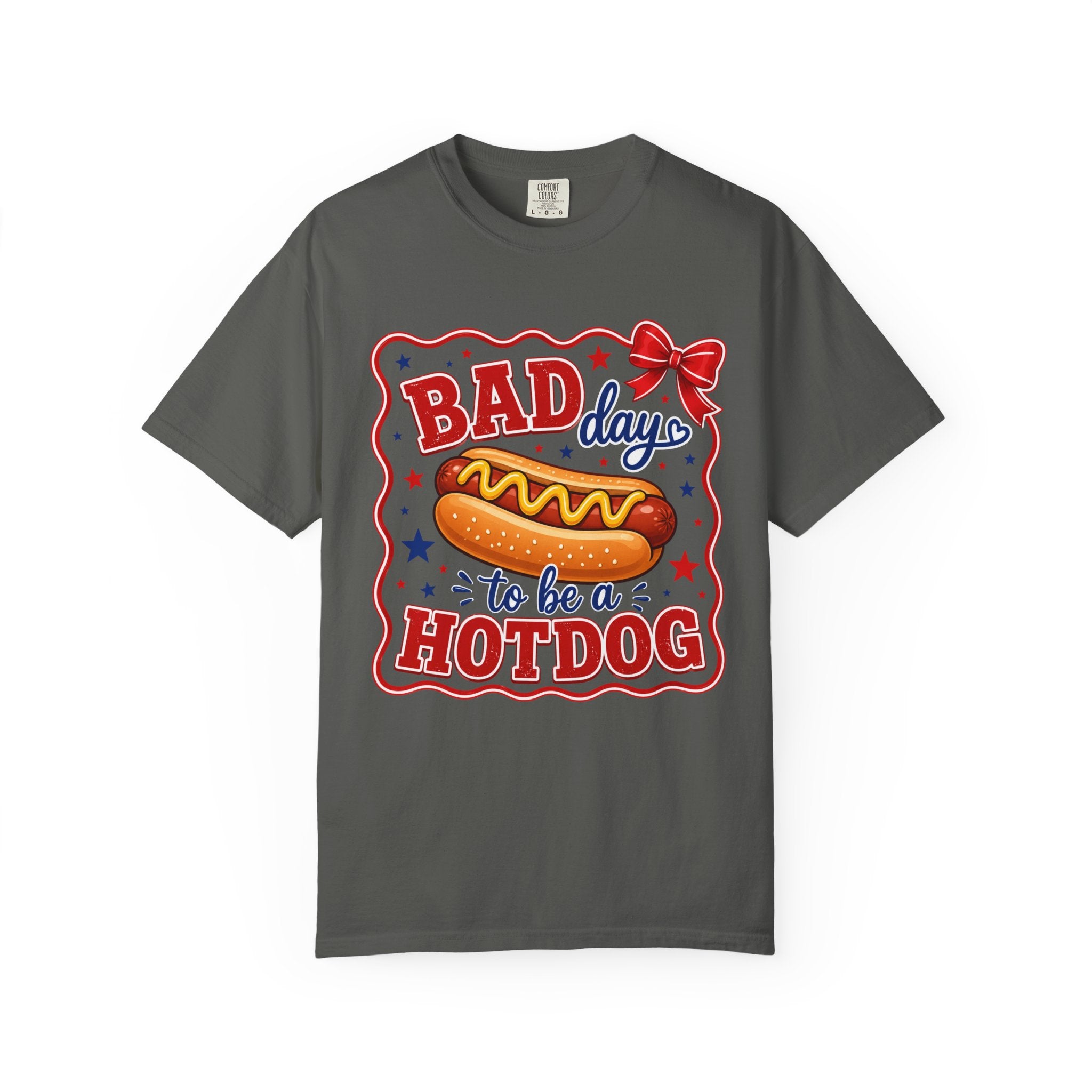 T-Shirt — "Bad Day to Be a Hotdog" Retro BBQ Graphic Tee