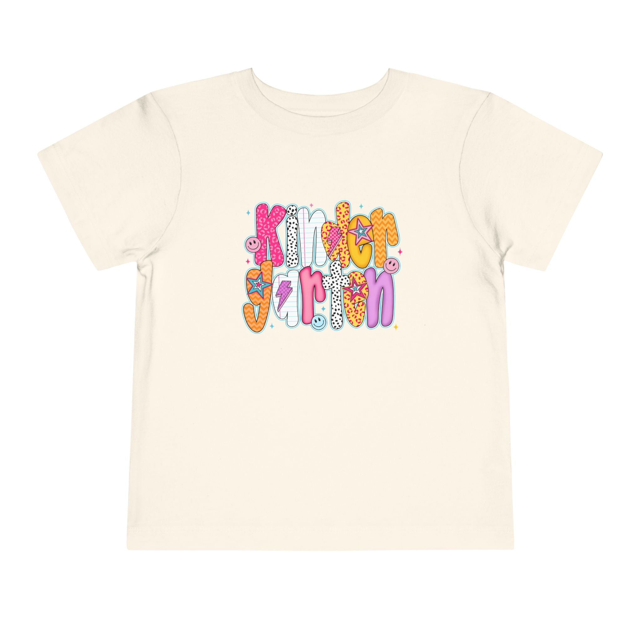 Toddler Tee - "Kinder Garten" Colorful Kids Back-to-School Shirt