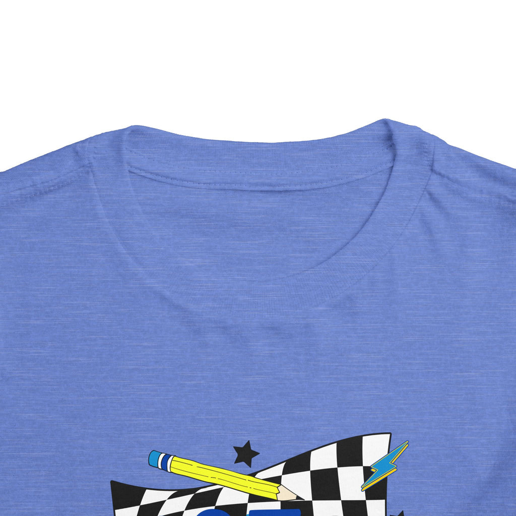 1st Grade Toddler Tee - Back-to-School Smile Skateboard Design