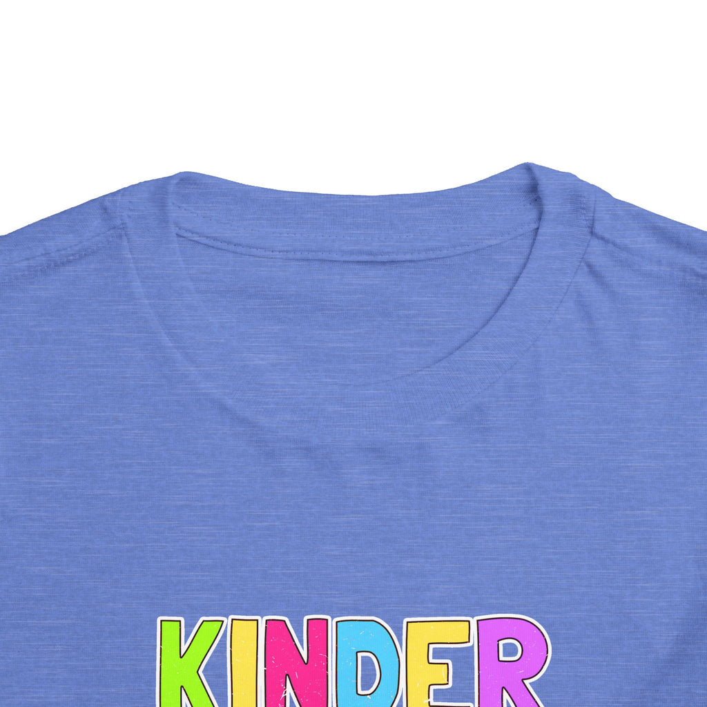 KinderGarten Toddler Tee - Colorful Checker Smiley Back-to-School Shirt