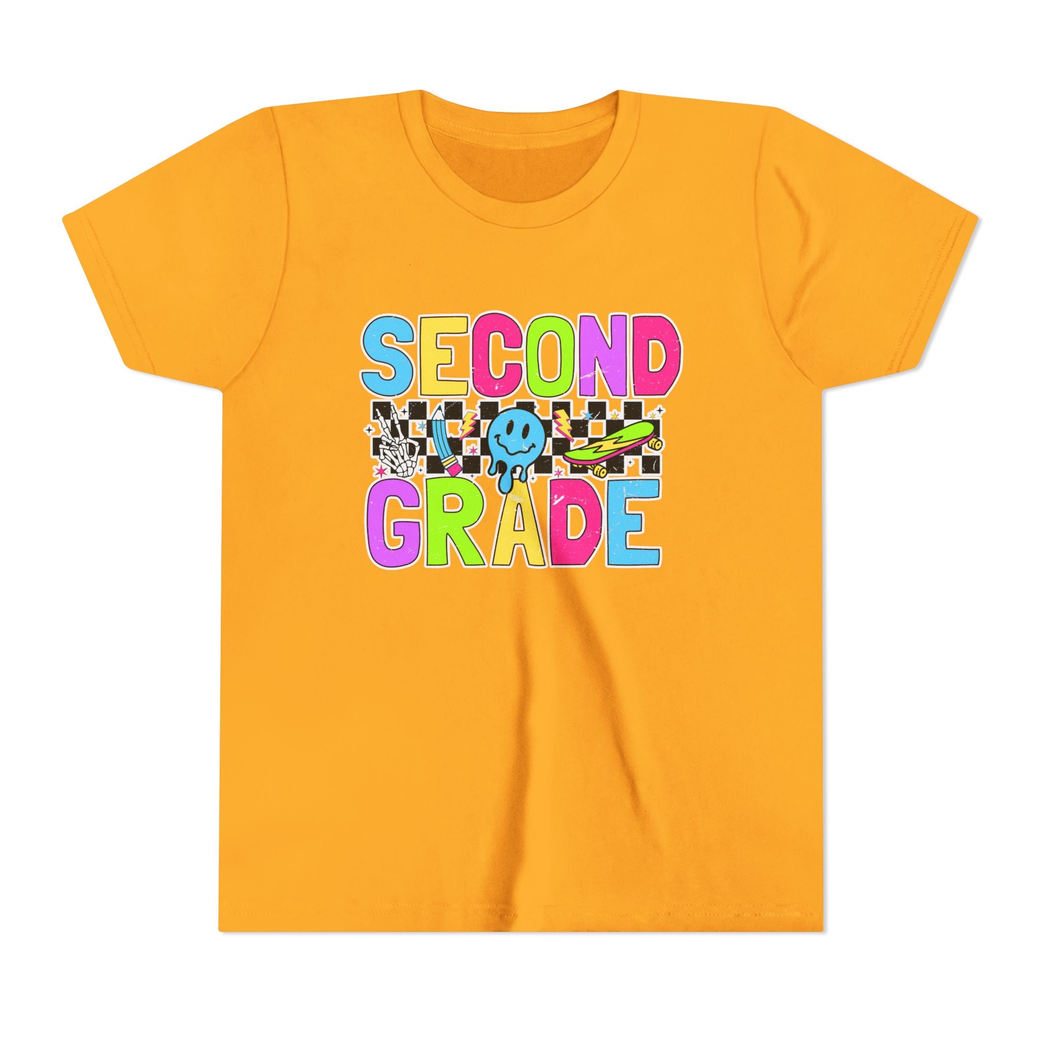 Second Grade Youth Tee — Colorful Back-to-School Shirt for Kids