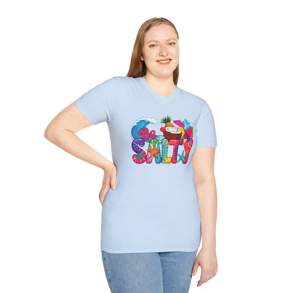 Be Salty Beach T-Shirt — Tropical Coconut & Surf Summer Tee