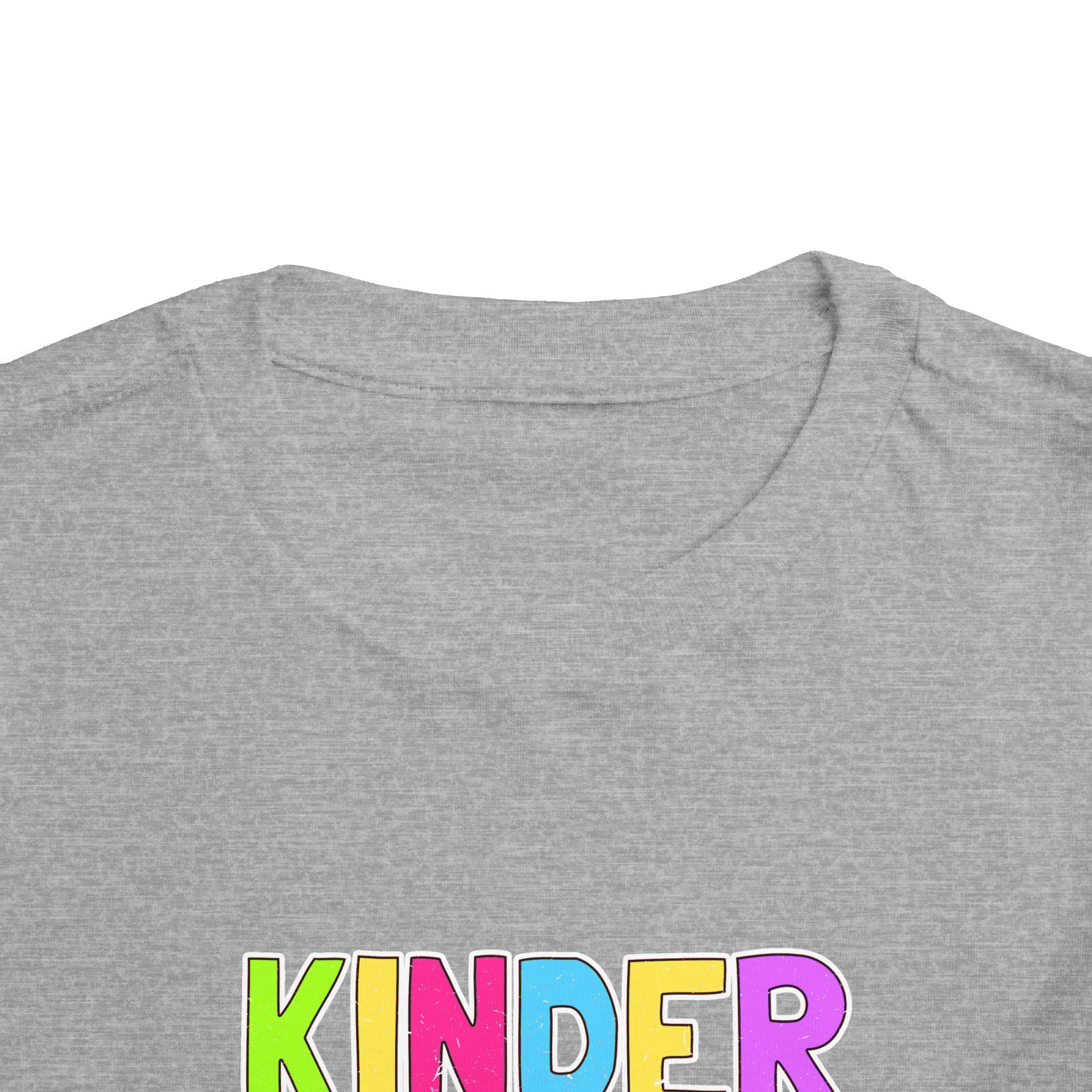 KinderGarten Toddler Tee - Colorful Checker Smiley Back-to-School Shirt