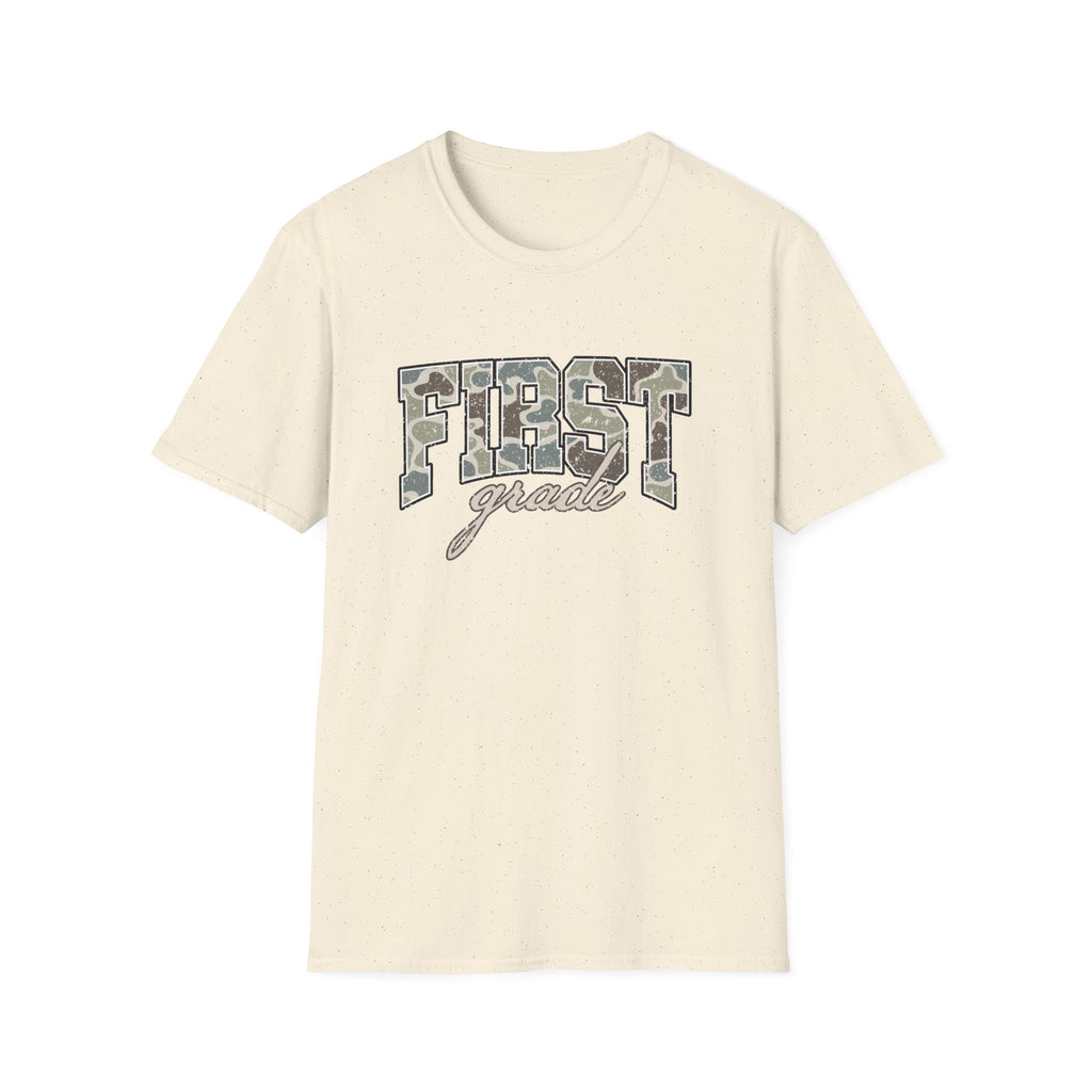 First Grade Camo Tee — 'FIRST grade' Back-to-School Kids T-Shirt