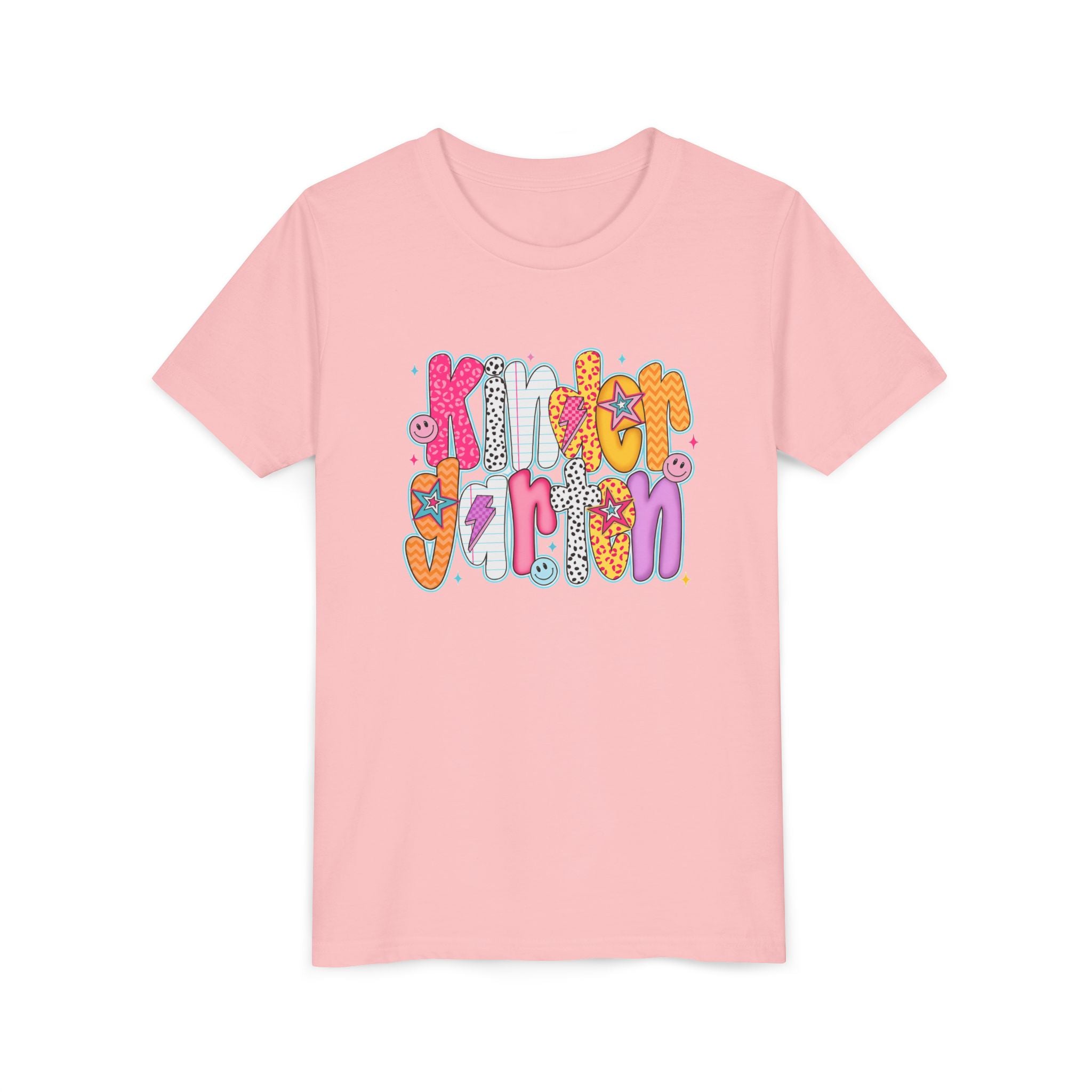Youth Tee - "Kindergarten" Cute Retro Doodle Graphic