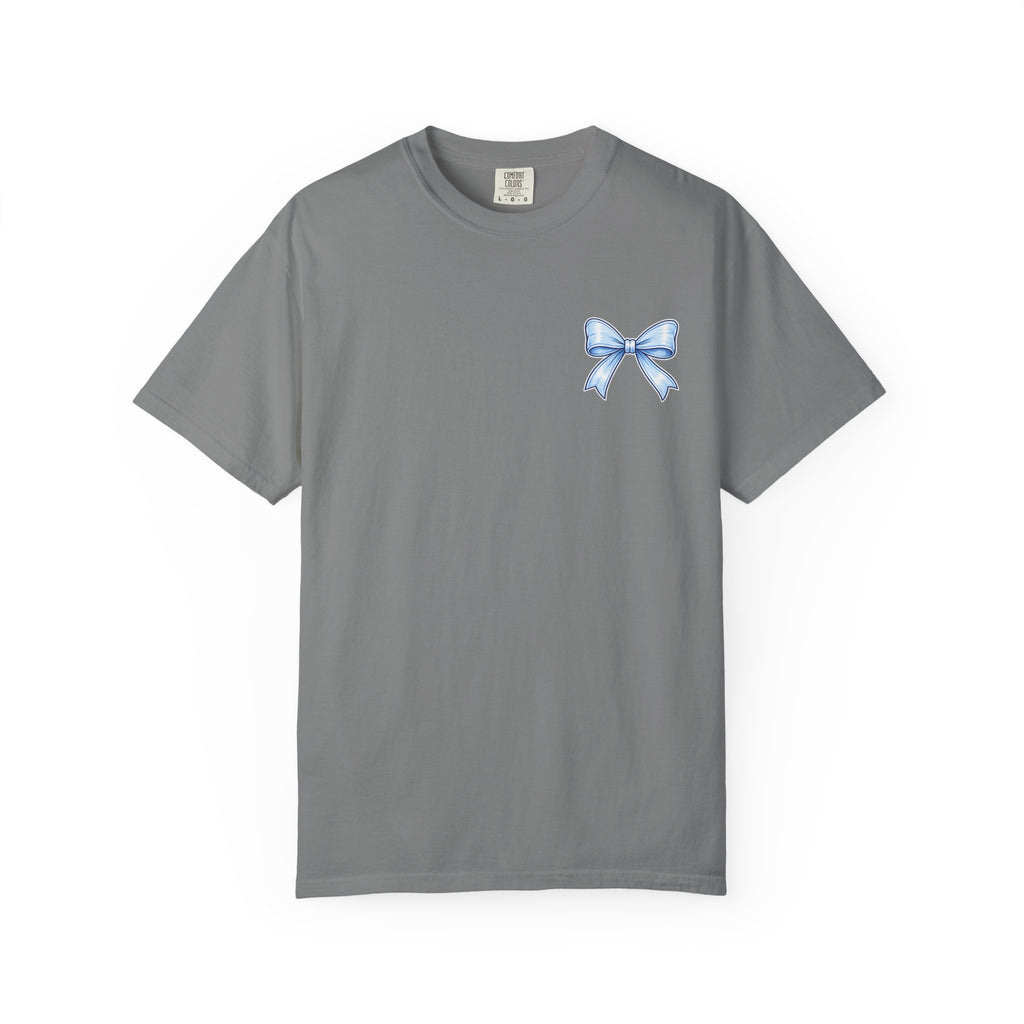 America 250 Years of Freedom T-Shirt — Patriotic 4th of July Tee with Blue Ribbon Design