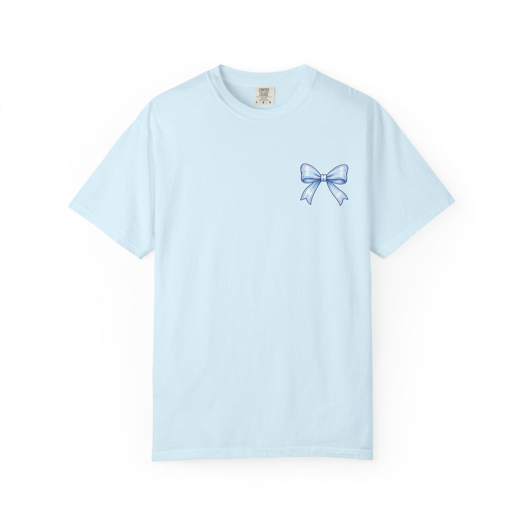 America 250 Years of Freedom T-Shirt — Patriotic 4th of July Tee with Blue Ribbon Design
