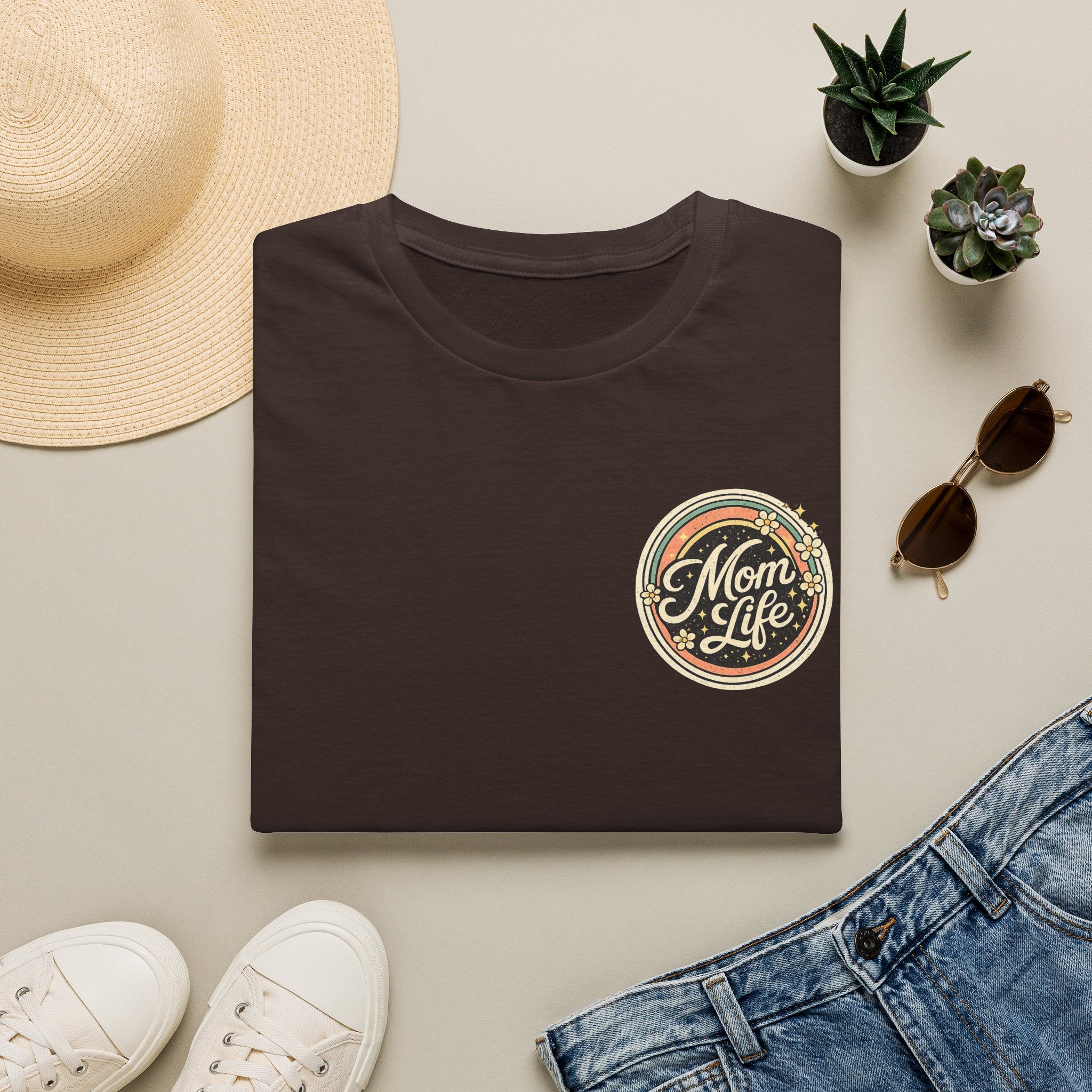 Mom Life T-Shirt — Retro Floral Mom Tee