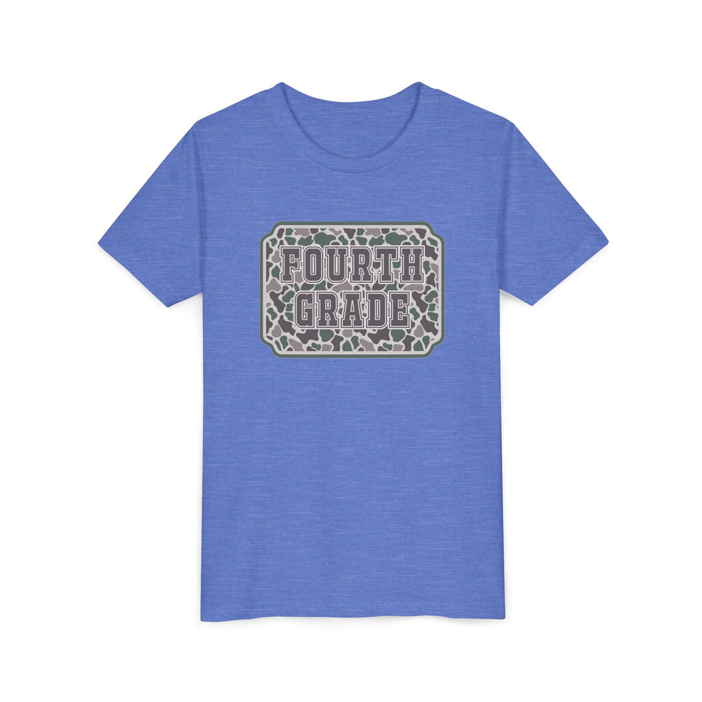Fourth Grade Camouflage Youth Tee