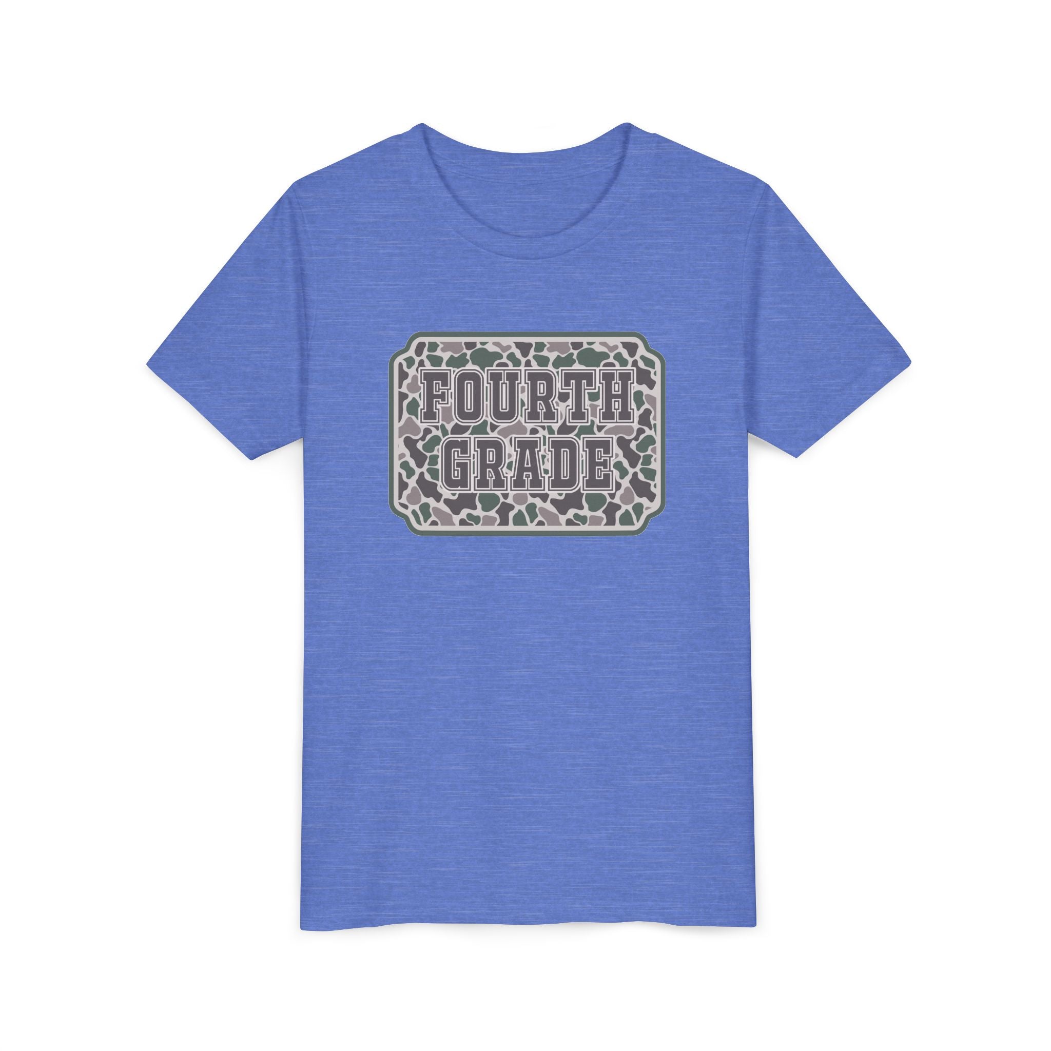 Fourth Grade Camouflage Youth Tee