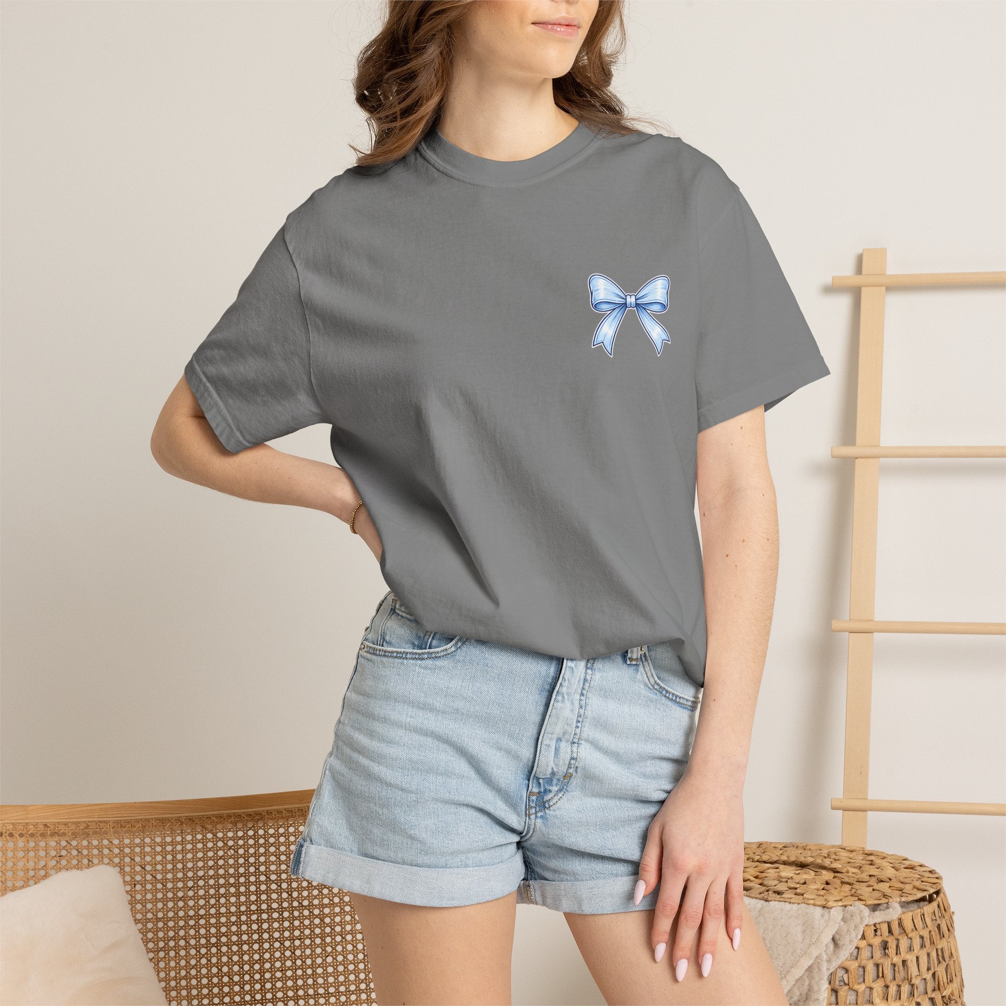 America 250 Years of Freedom T-Shirt — Patriotic 4th of July Tee with Blue Ribbon Design