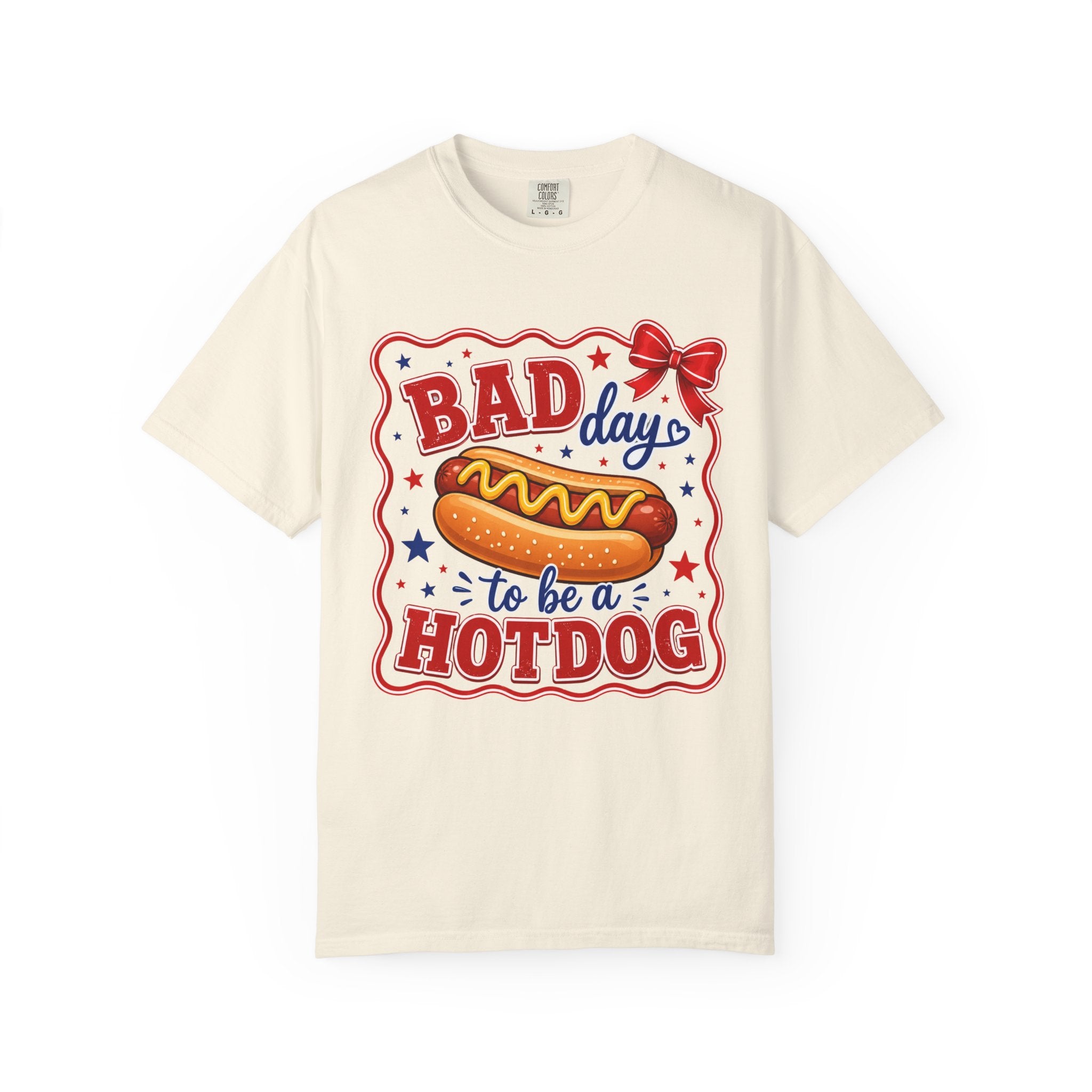 T-Shirt — "Bad Day to Be a Hotdog" Retro BBQ Graphic Tee