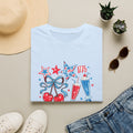 Patriotic 4th of July T-Shirt — USA 1776 Red White Blue Cherry & Soda Design