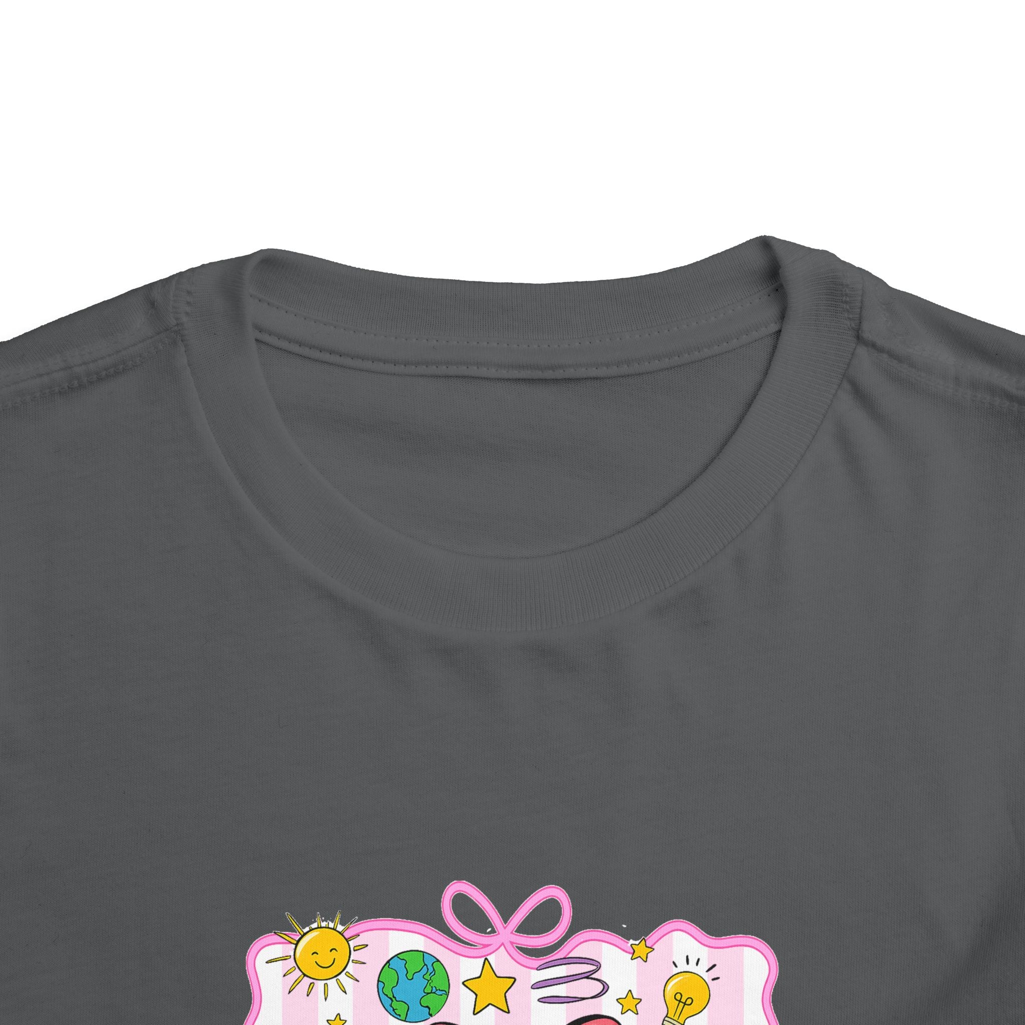 School Bus Kids Tee — Cute Back-to-School Toddler Shirt with Pencil & Apple Design