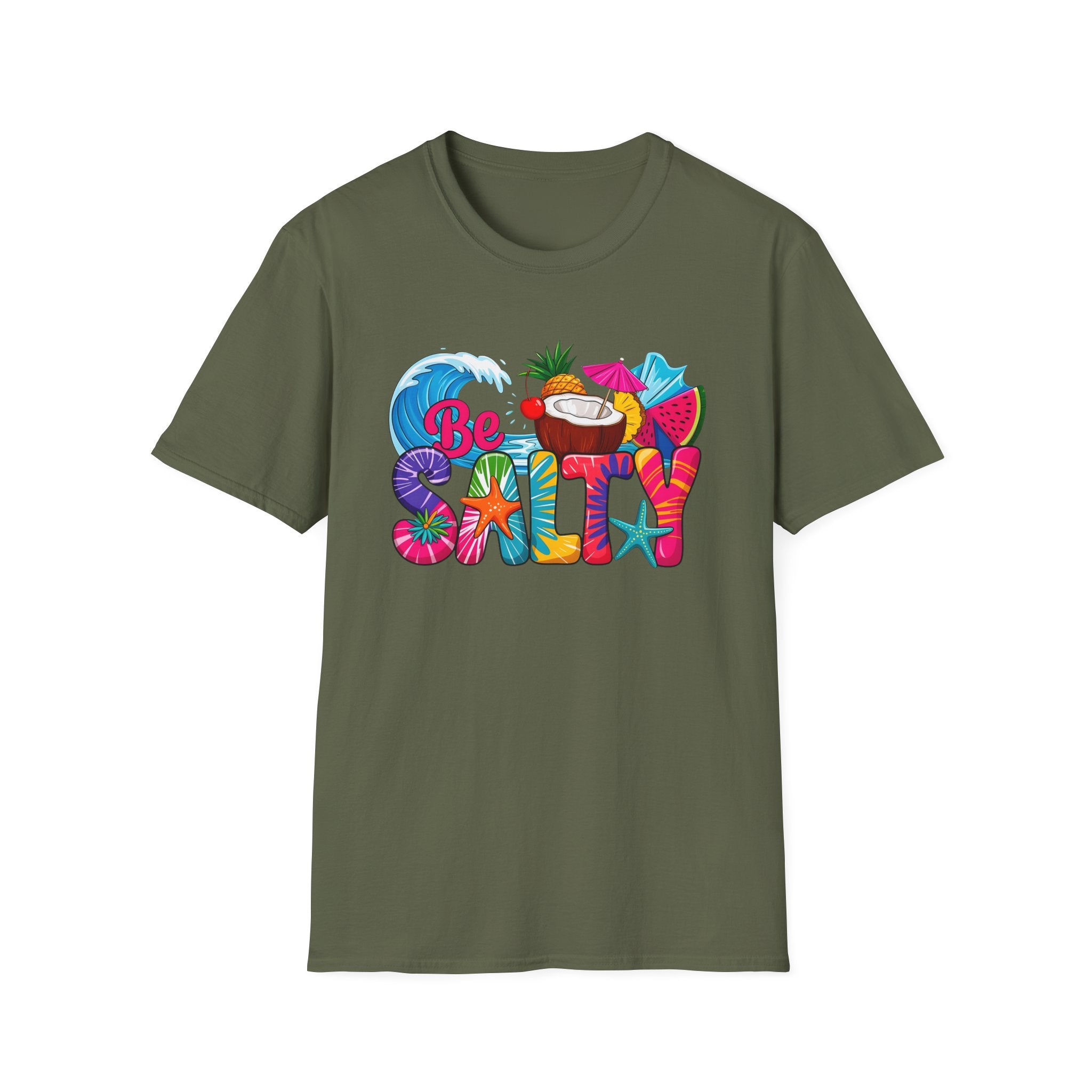 Be Salty Beach T-Shirt — Tropical Coconut & Surf Summer Tee