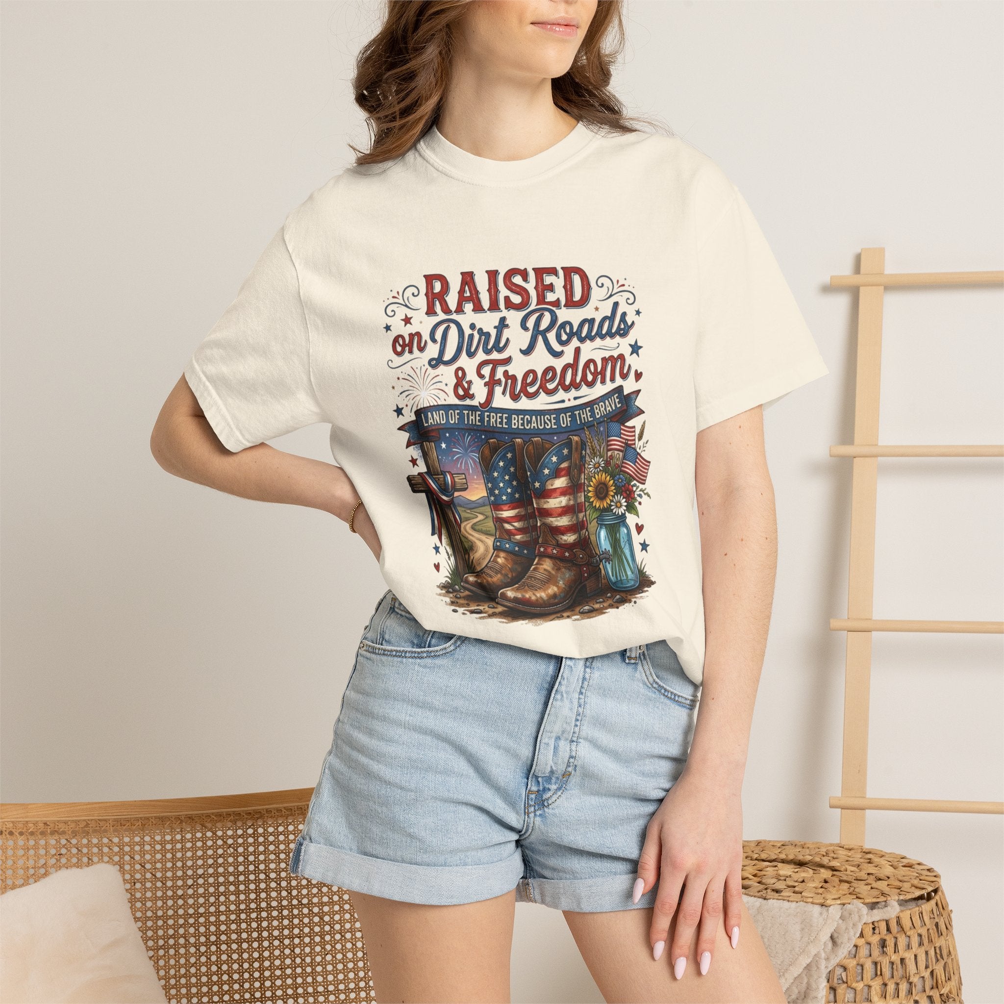 Raised on Dirt Roads & Freedom T-Shirt