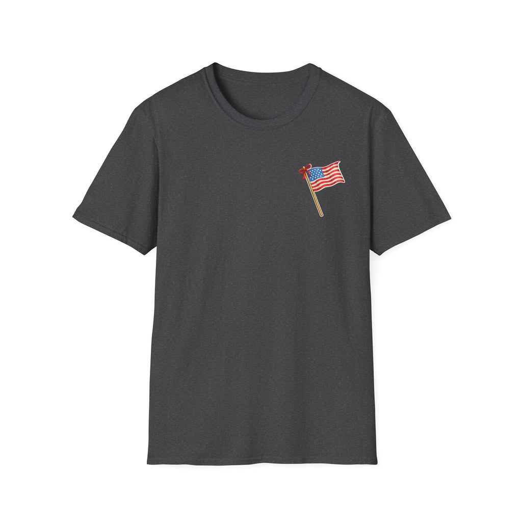 Pocket Flag T-Shirt — Small American Flag Chest Tee