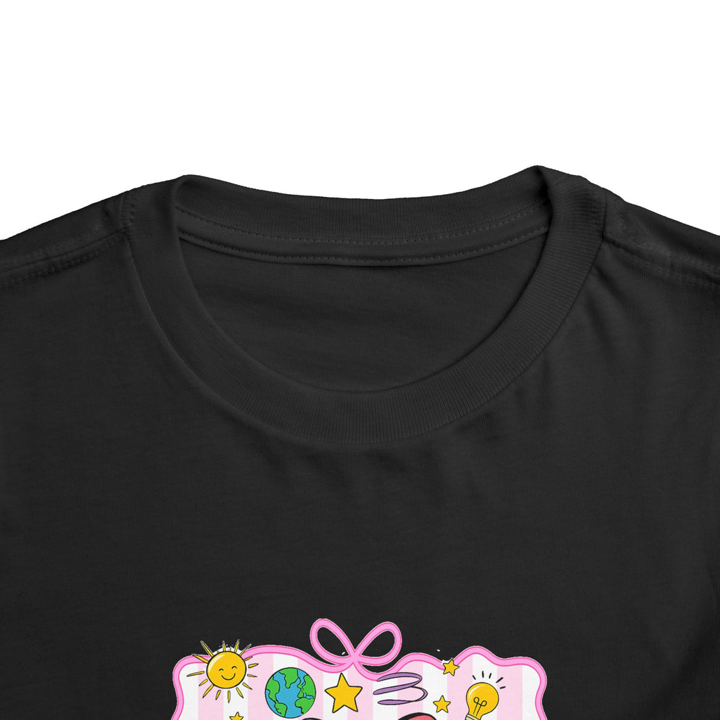 School Bus Kids Tee — Cute Back-to-School Toddler Shirt with Pencil & Apple Design