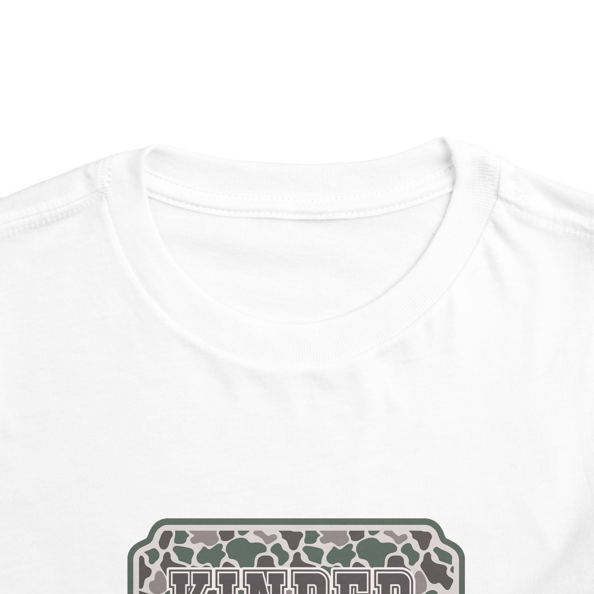 Kindergarten Toddler Tee — Floral Leopard Back to School Shirt