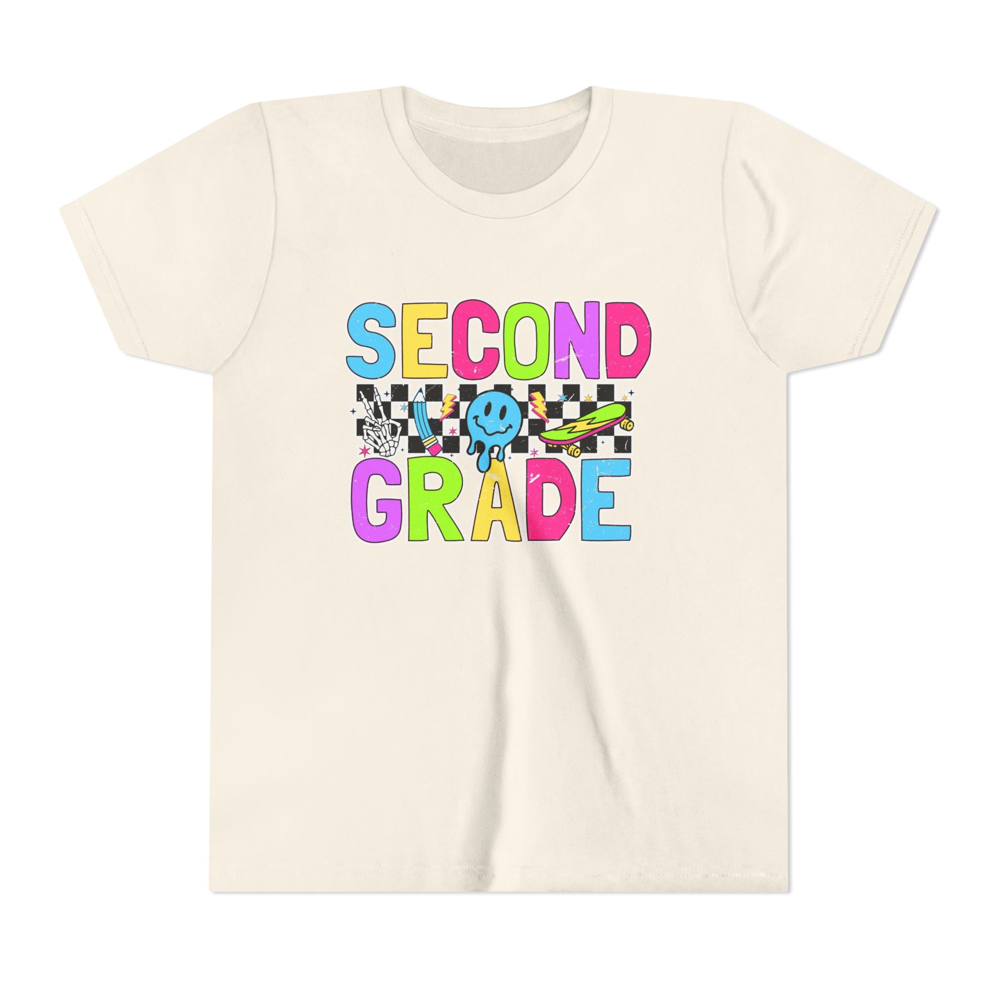 Second Grade Youth Tee — Colorful Back-to-School Shirt for Kids
