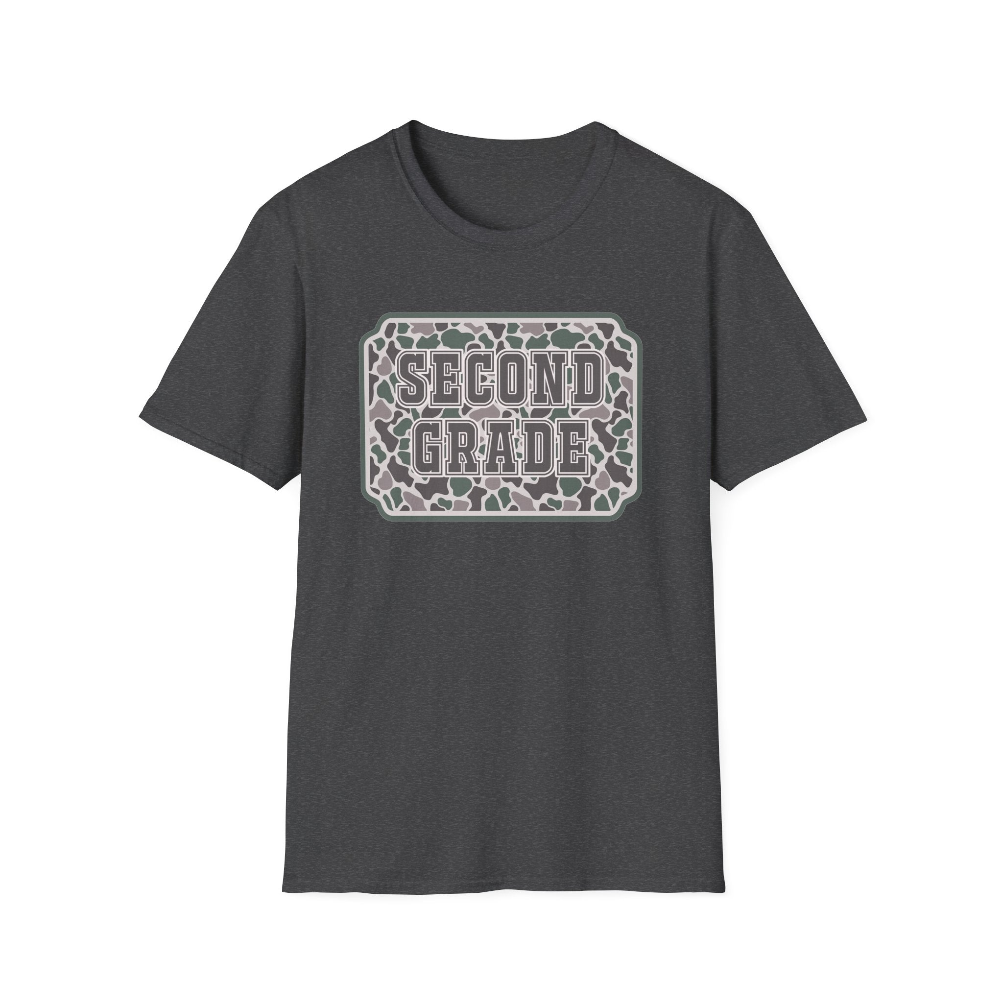 Second Grade Leopard Print T-Shirt — Cute Back-to-School Tee for Teachers & Students