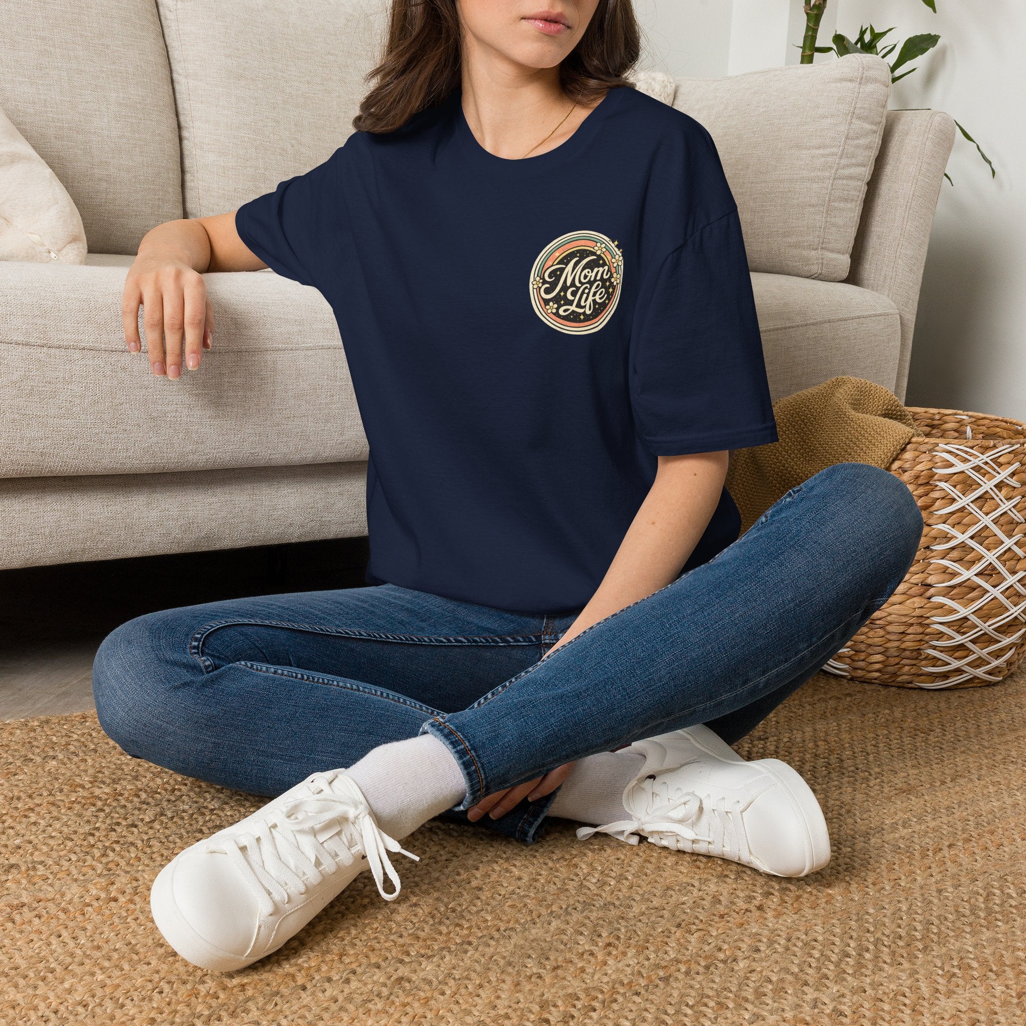 Mom Life T-Shirt — Retro Floral Mom Tee