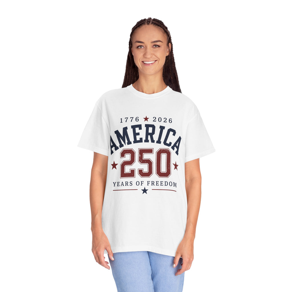 America 250 T-Shirt — 1776–2026 Years of Freedom Patriotic Tee