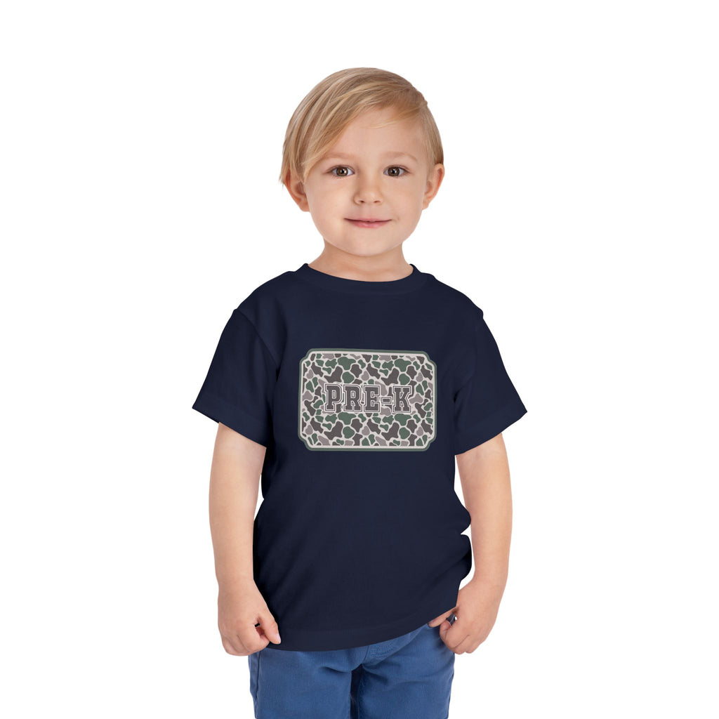 Toddler Tee — Camouflage Name Plate "PRE-k"
