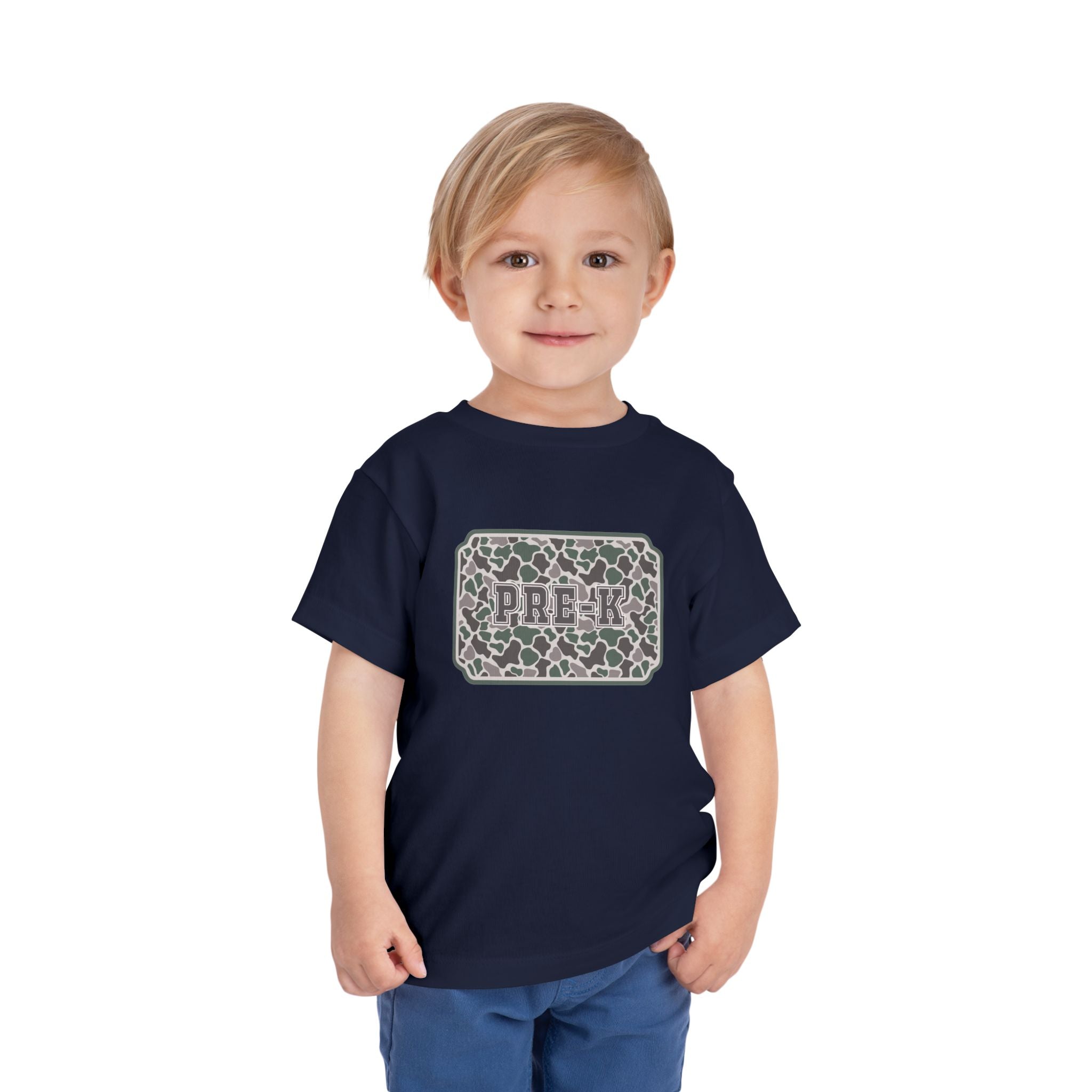 Toddler Tee — Camouflage Name Plate "PRE-k"