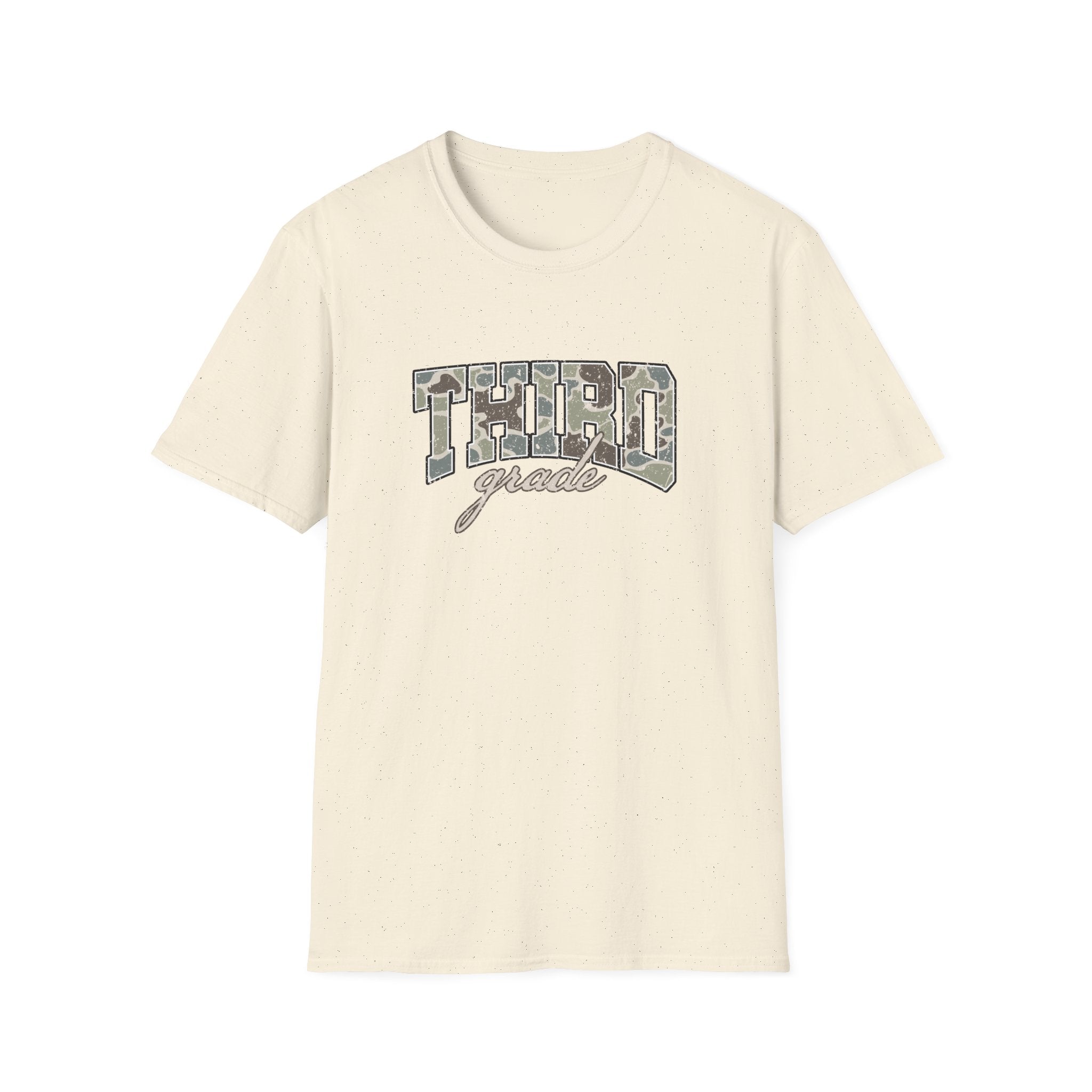 Third Grade Camo T-Shirt — 'Third Grade' School Mom Teacher Tee