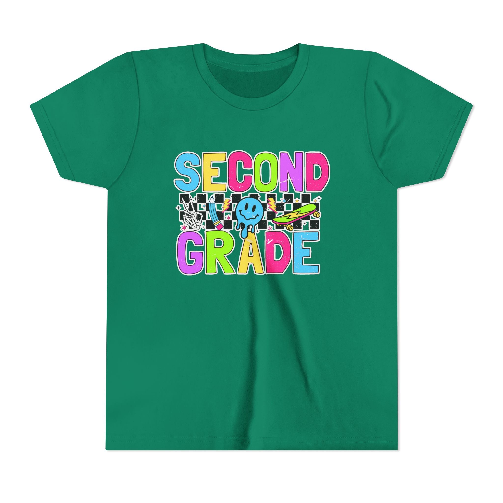 Second Grade Youth Tee — Colorful Back-to-School Shirt for Kids