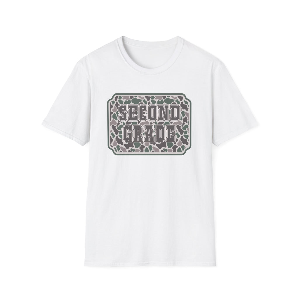 Second Grade Leopard Print T-Shirt — Cute Back-to-School Tee for Teachers & Students