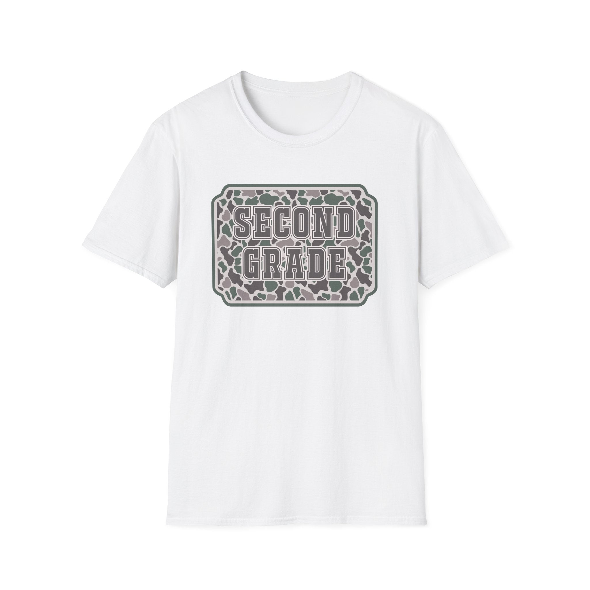 Second Grade Leopard Print T-Shirt — Cute Back-to-School Tee for Teachers & Students