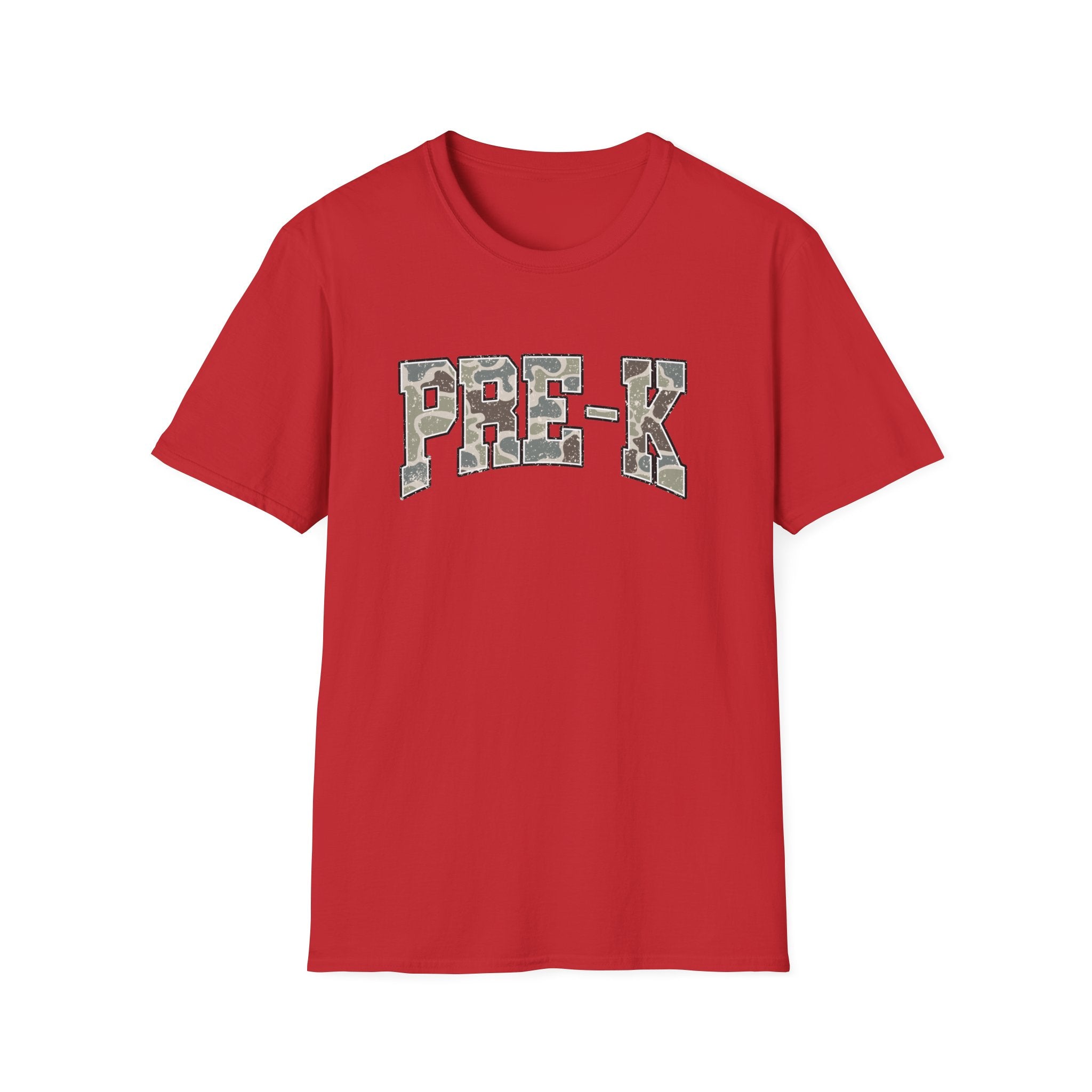 PRE-K Camo Kids T-Shirt — Military Style Preschool Shirt