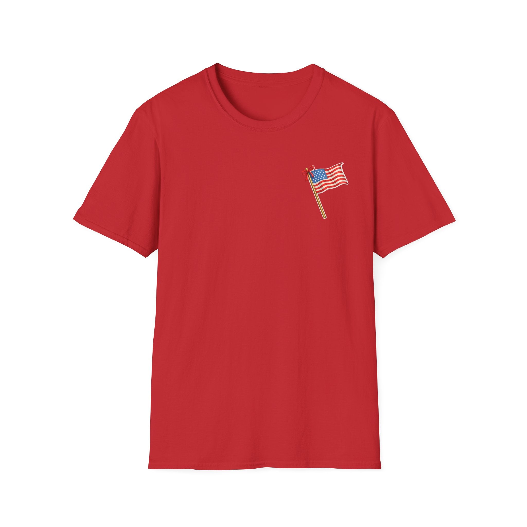Pocket Flag T-Shirt — Small American Flag Chest Tee