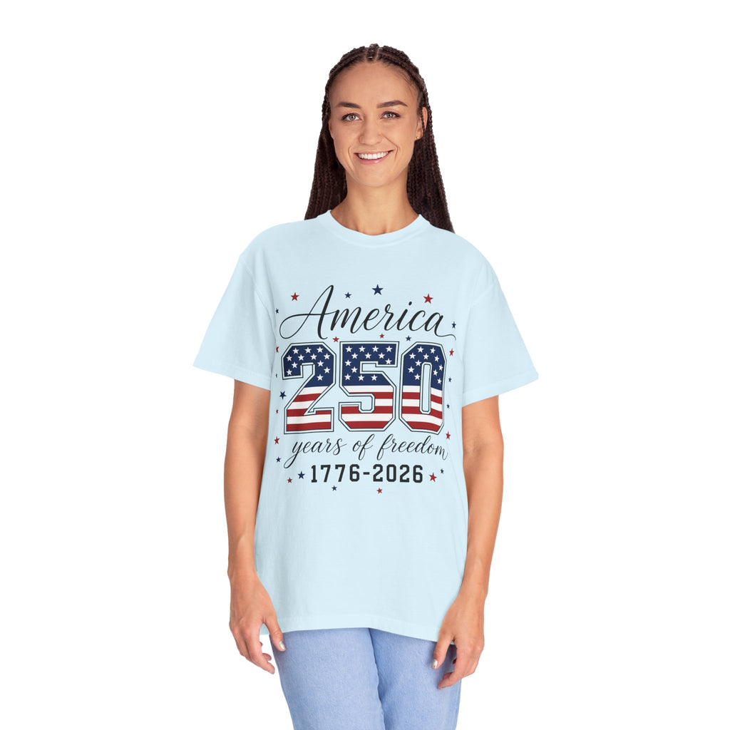 America 250 T-Shirt — 250 Years of Freedom 1776–2026 Patriotic Tee